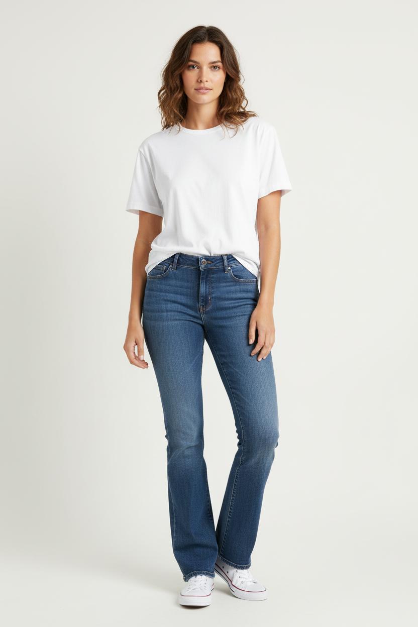 Cropped slim jeans with studs LEVI'S - Seconde main Blue