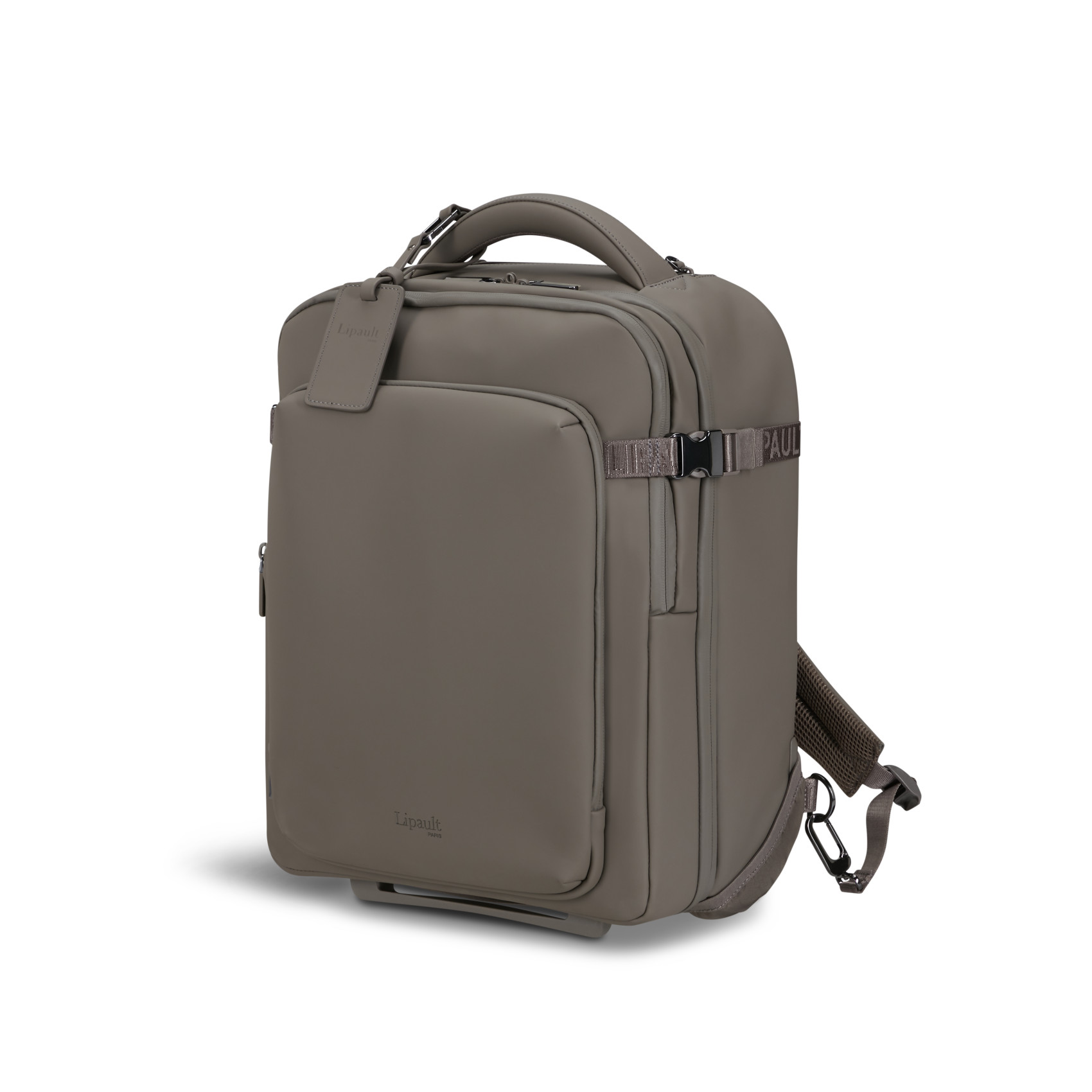 Lost in Berlin wheeled backpack LIPAULT Grey