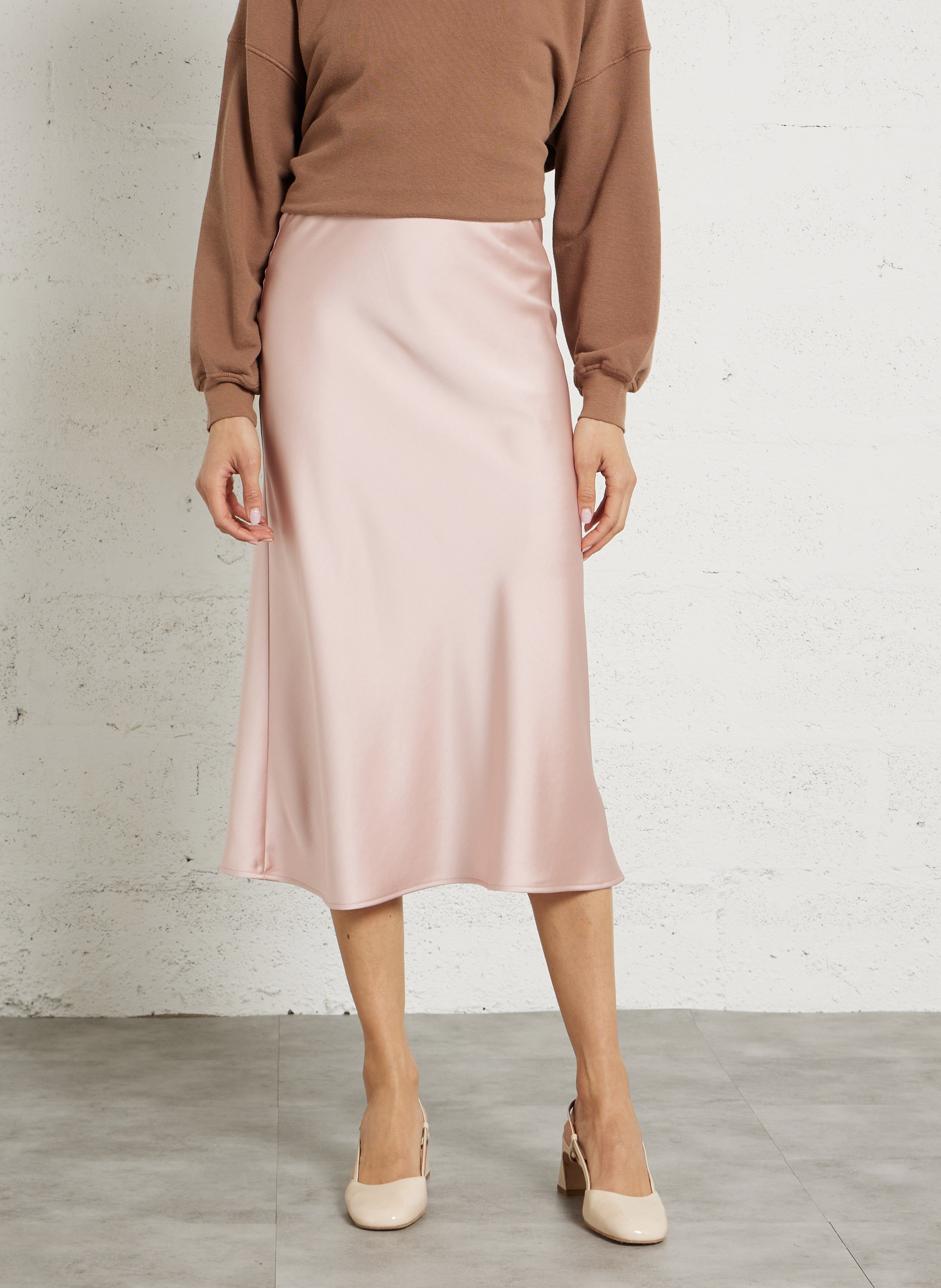 Halflange, glanzende rok IMPERIAL