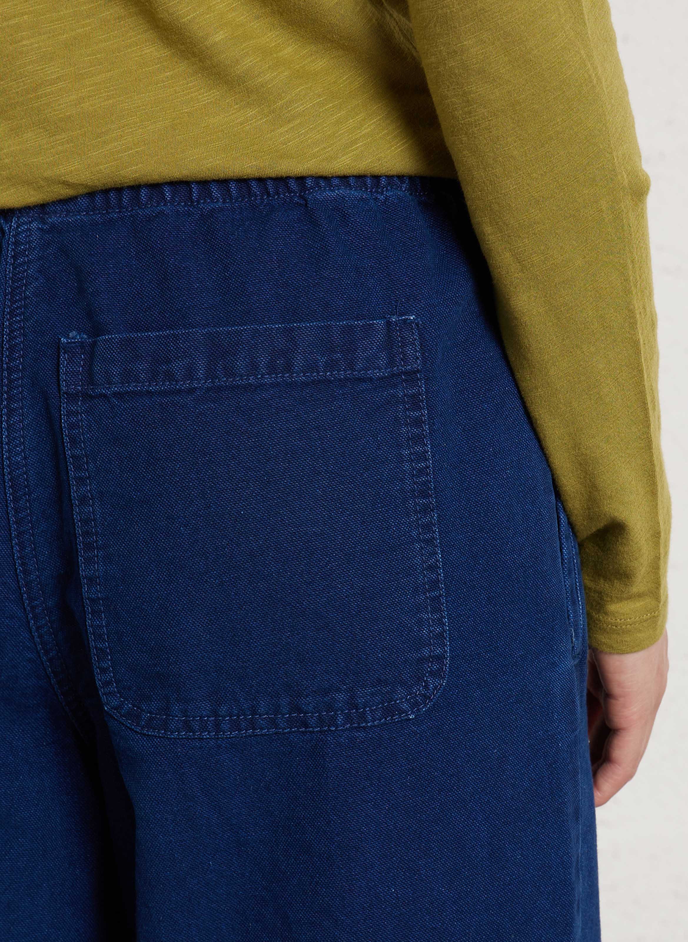 Rechte broek van spijkerstof AMERICAN VINTAGE Blauw