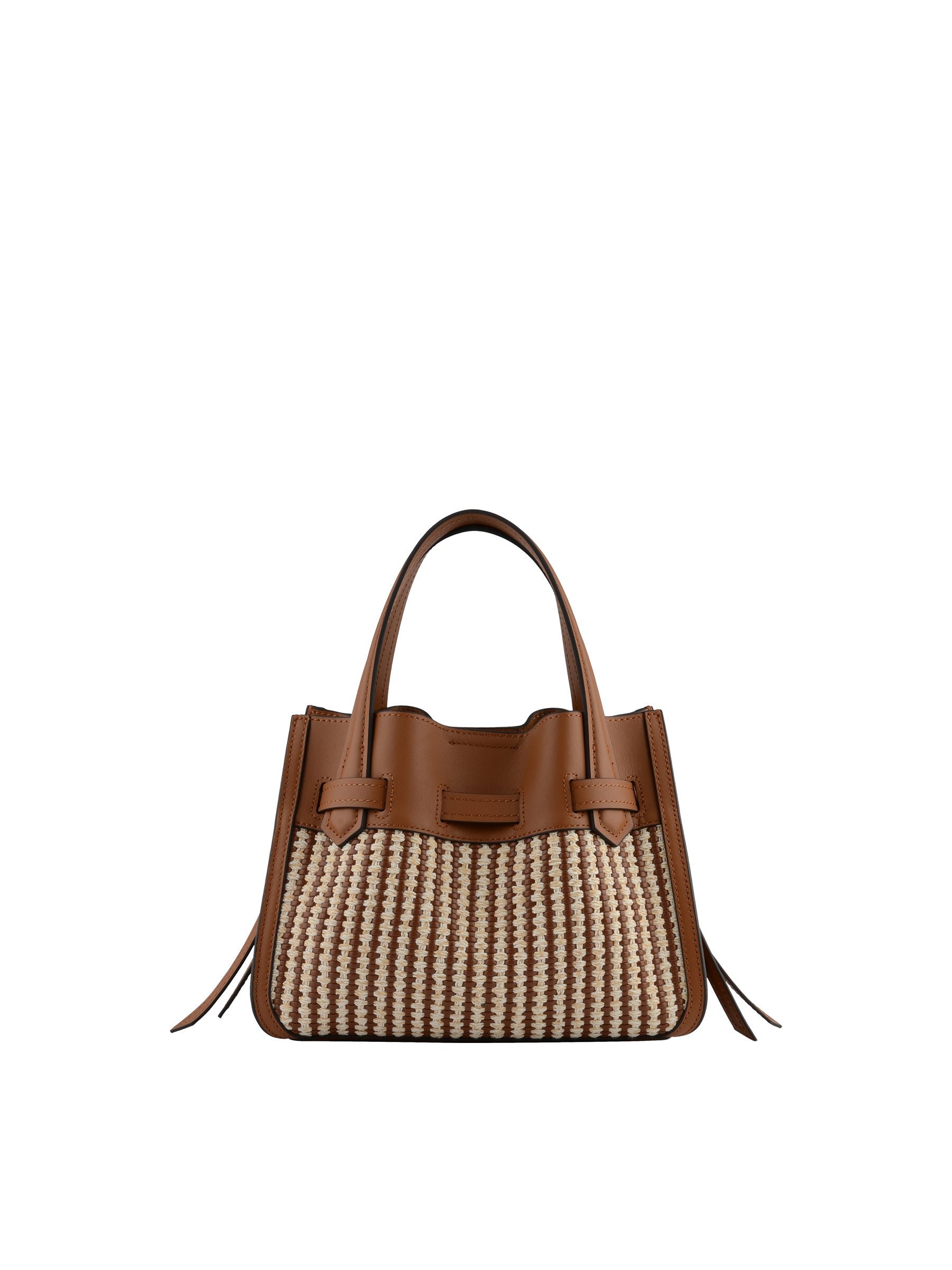 Calfskin leather handbag POURCHET Golden