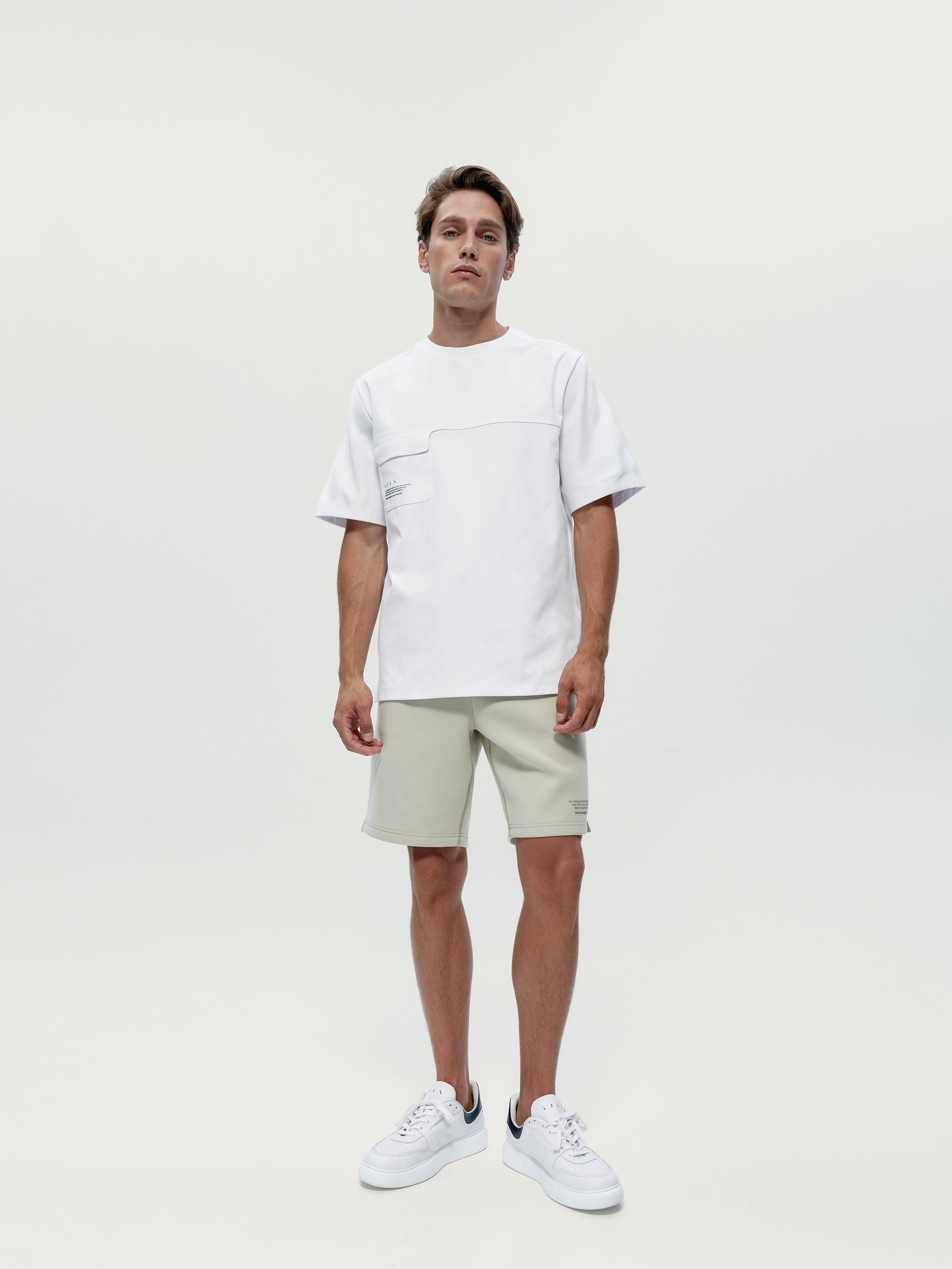 Short-sleeve performance recovery T-shirt BORN White