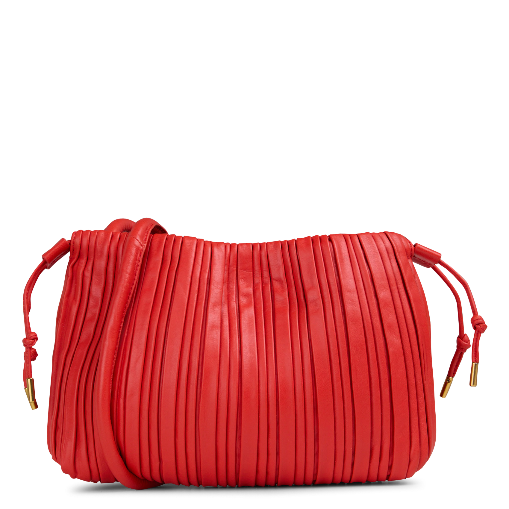 Sac bandoulière en cuir COTELAC Rouge