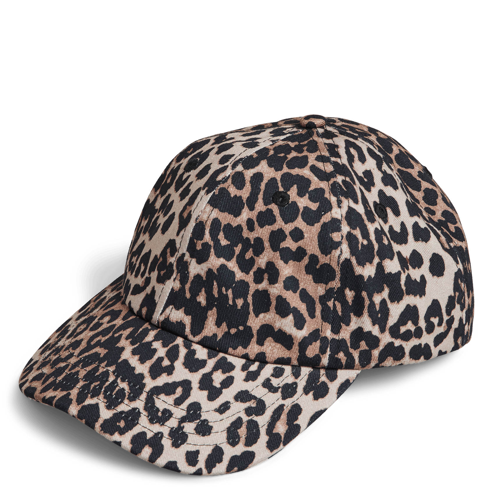 Casquette en coton mélangé imprimé PIECES Noir