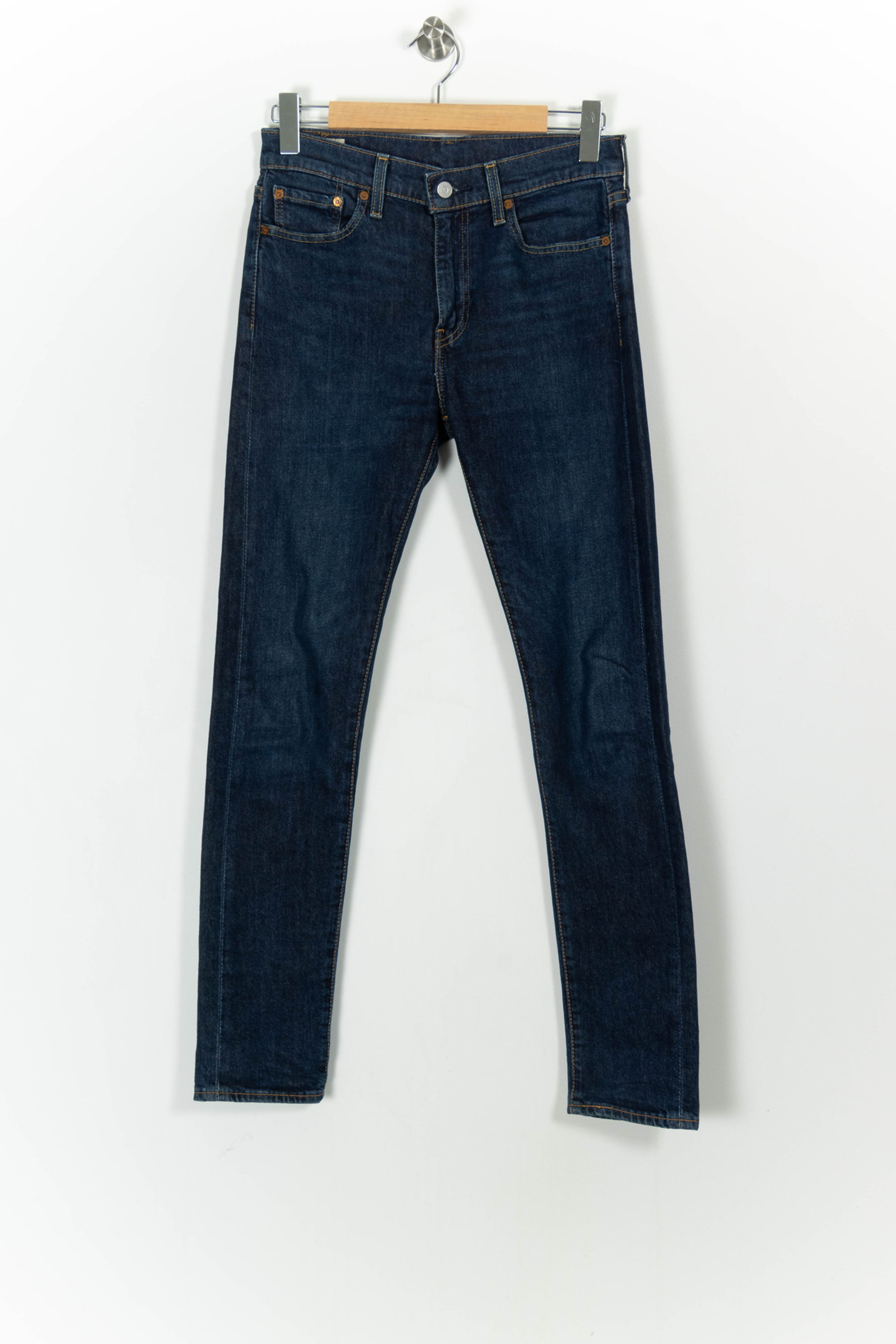 Cropped slim jeans with studs LEVI'S - Seconde main Blue