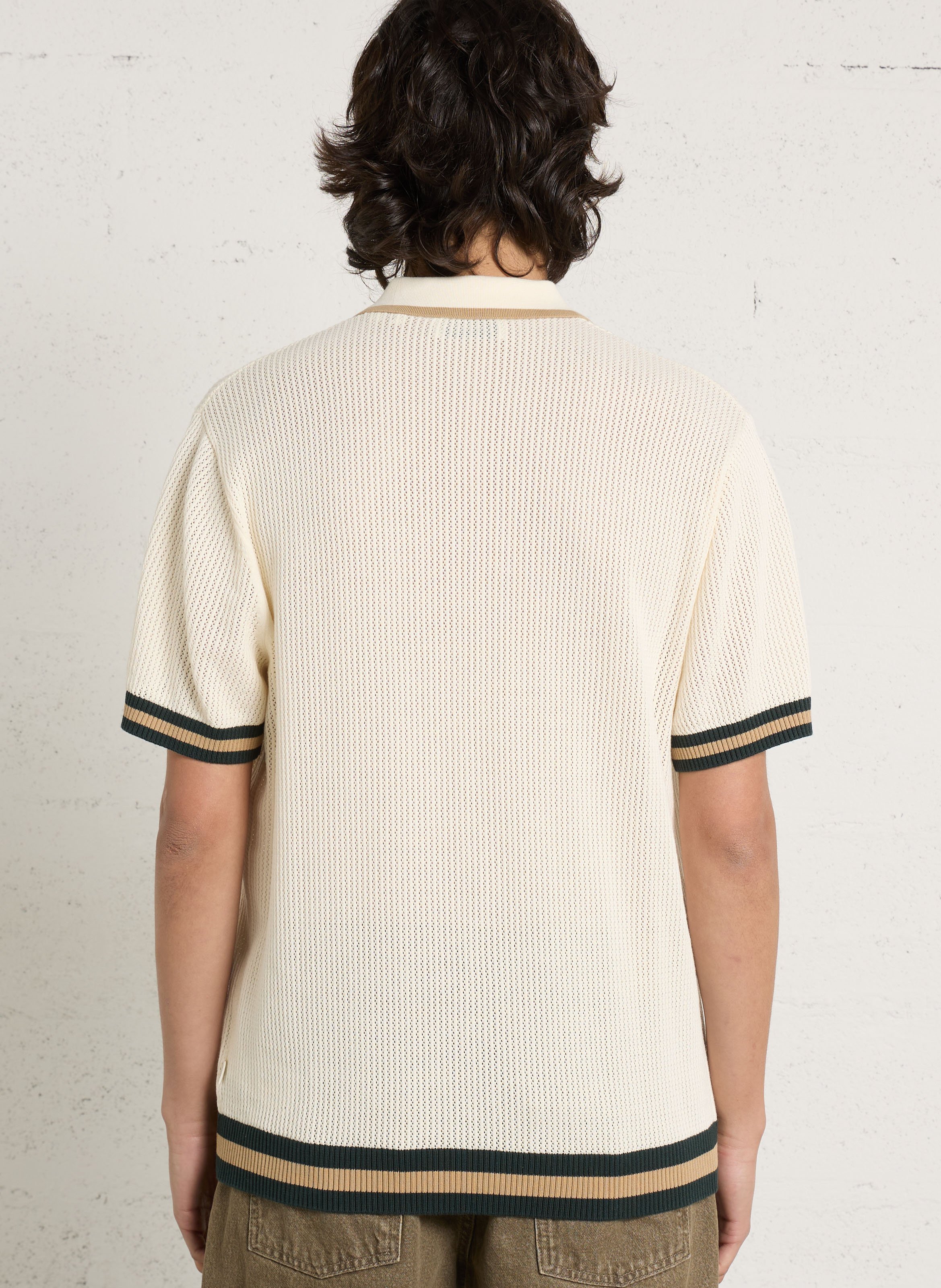 Loose-fit cotton polo shirt LES DEUX Beige