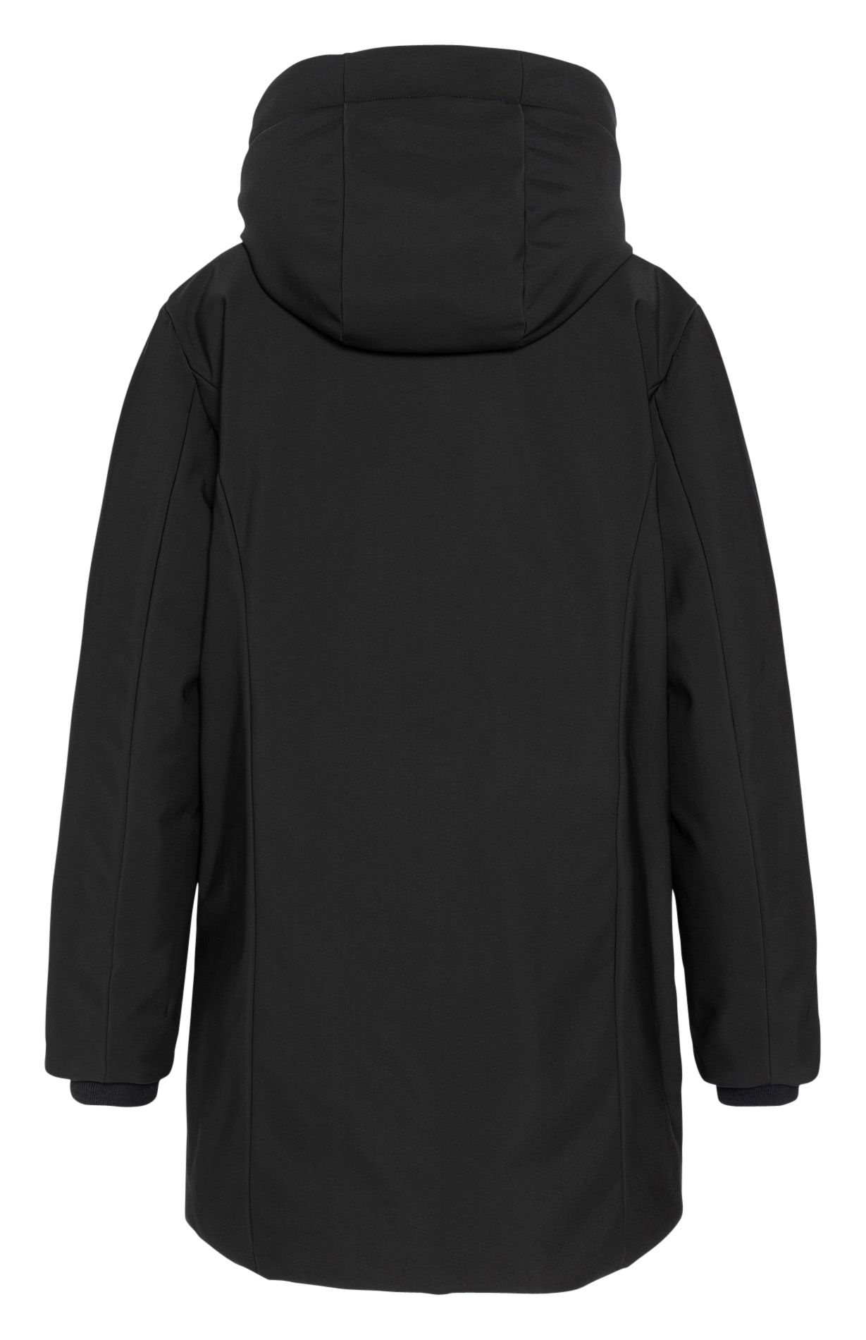 Parka droite col à capuche SCHOTT Noir