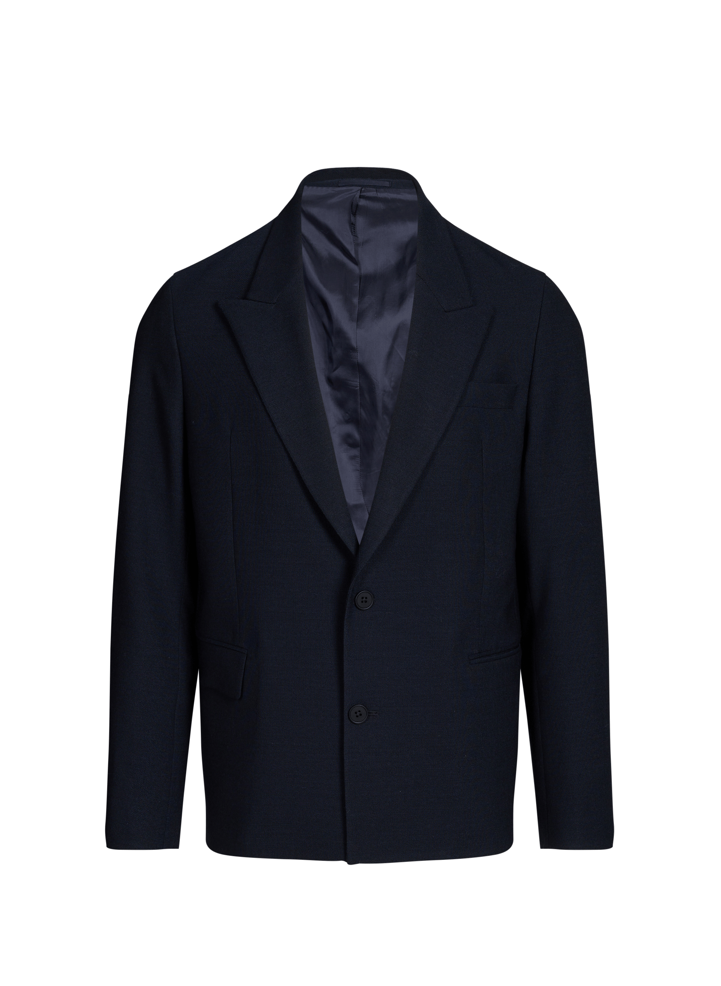 Veste de costume droite unie en laine vierge SAISON 1865