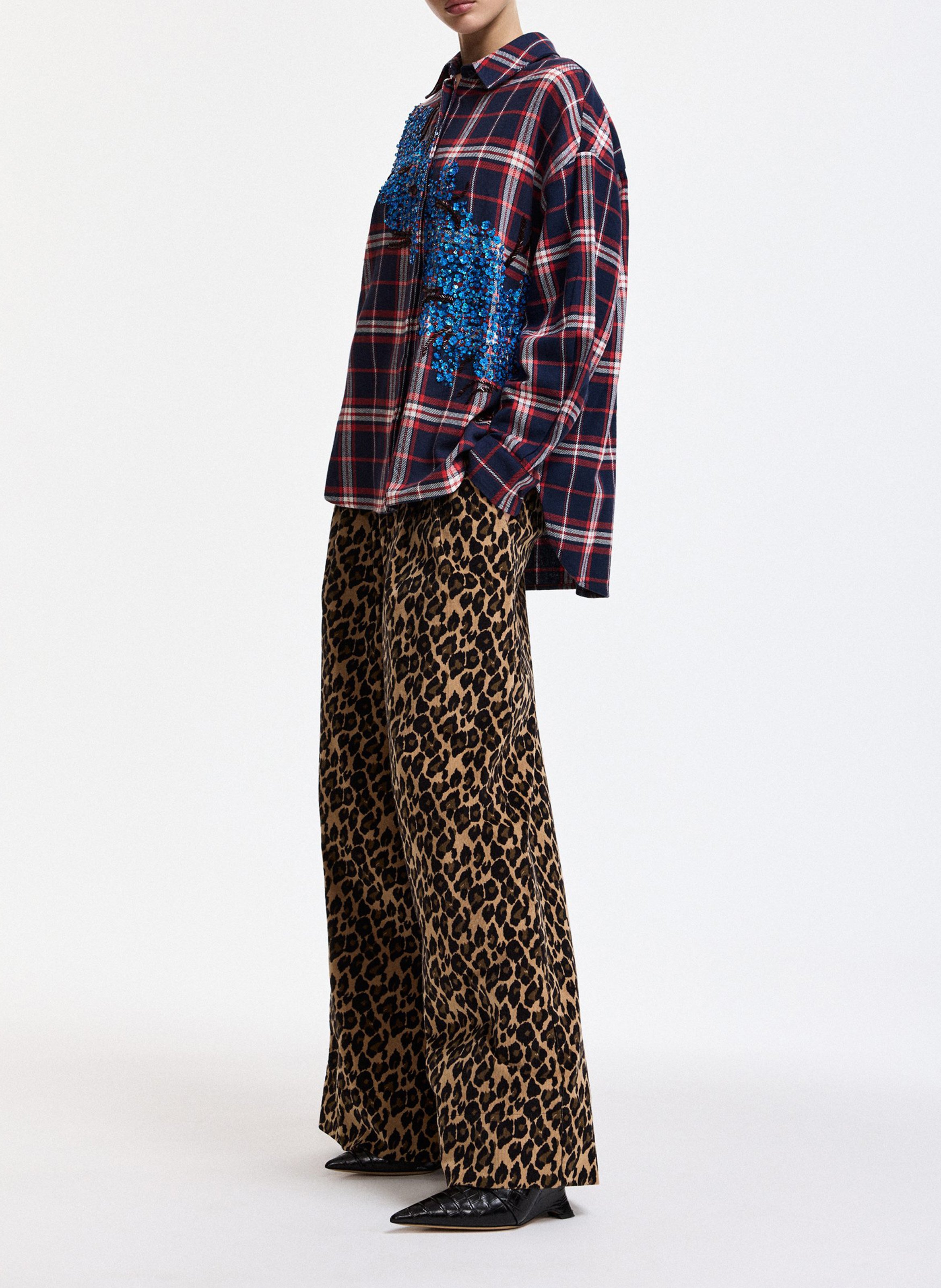 Chemise oversize en coton ESSENTIEL ANTWERP Rouge