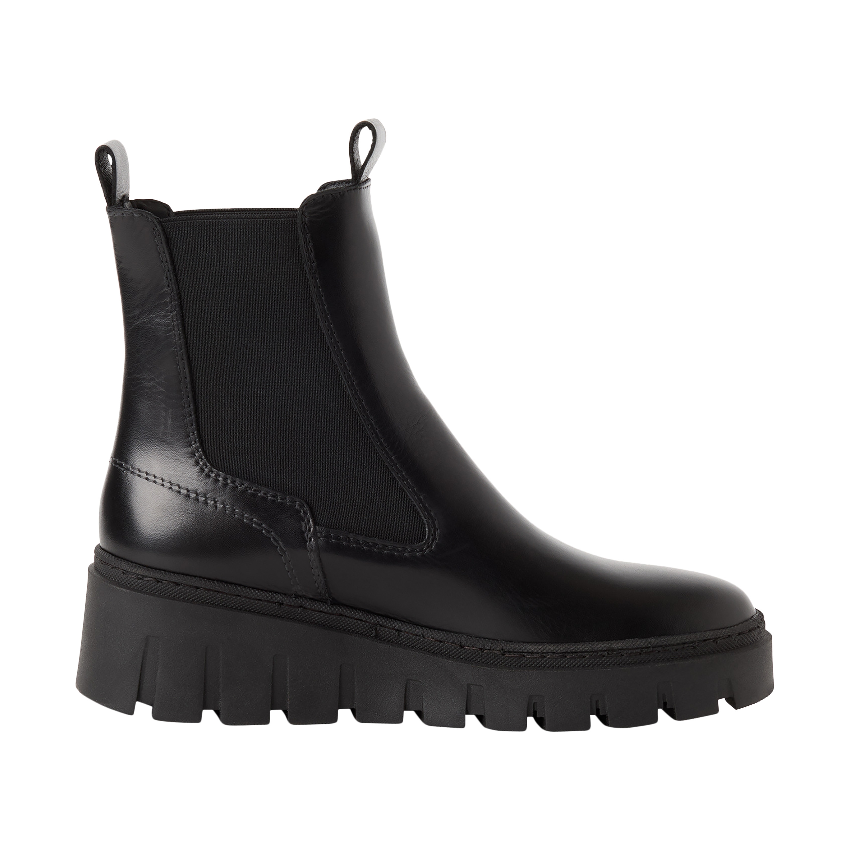 Leather ankle boots TAMARIS Black