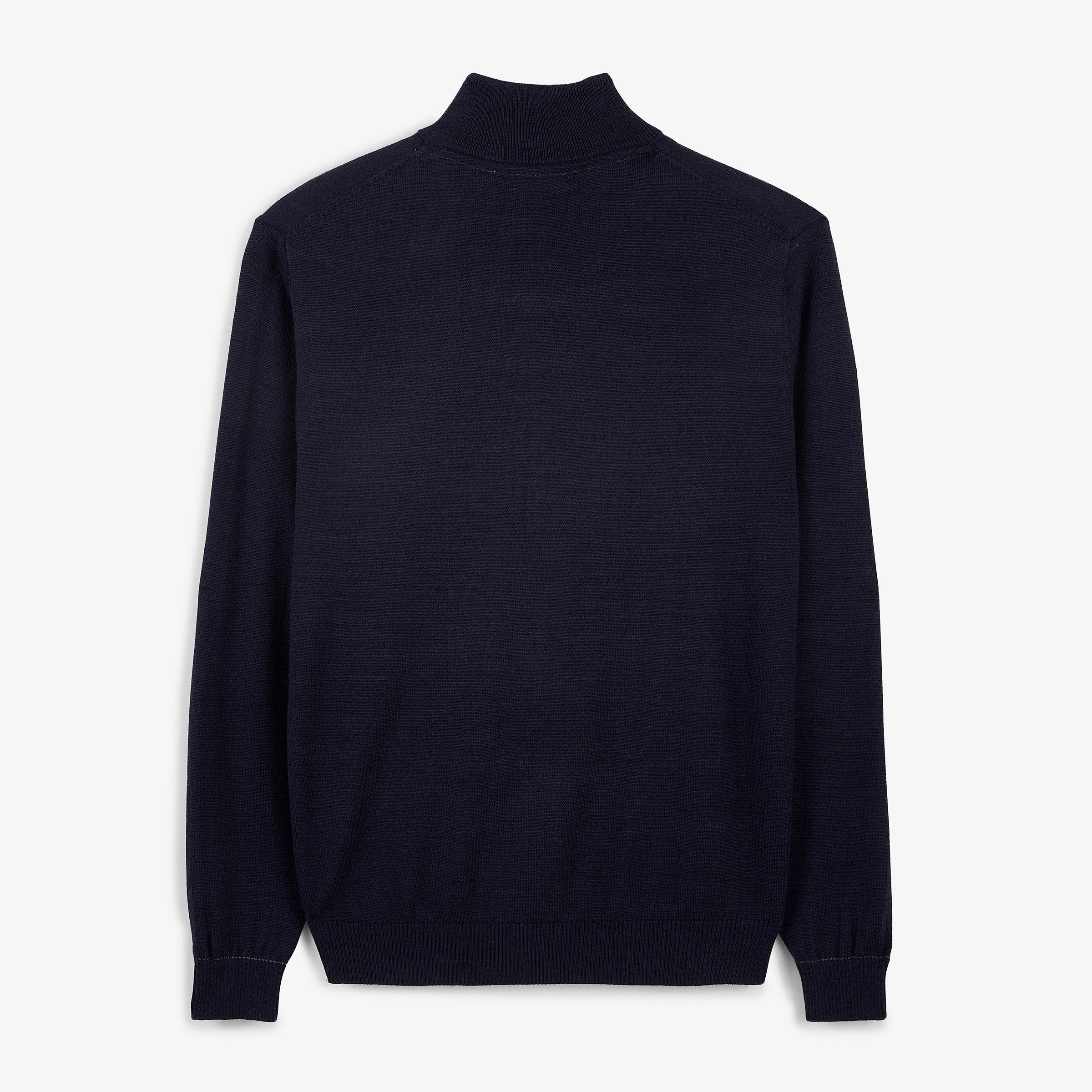 MARVINE Essential Navy Blue Zip-Neck Sweater SERGE BLANCO Blue