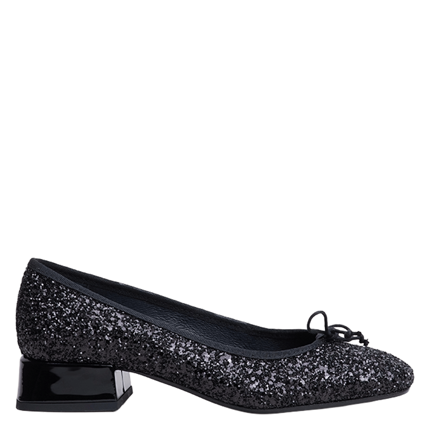 Glitter ballerinas with heels JONAK Black