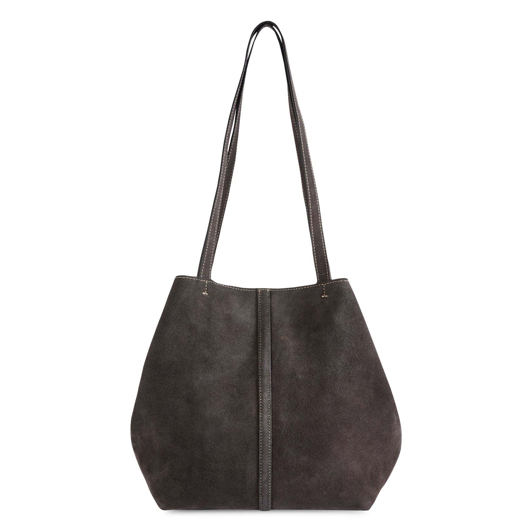 Suede tote bag VANESSA BRUNO White