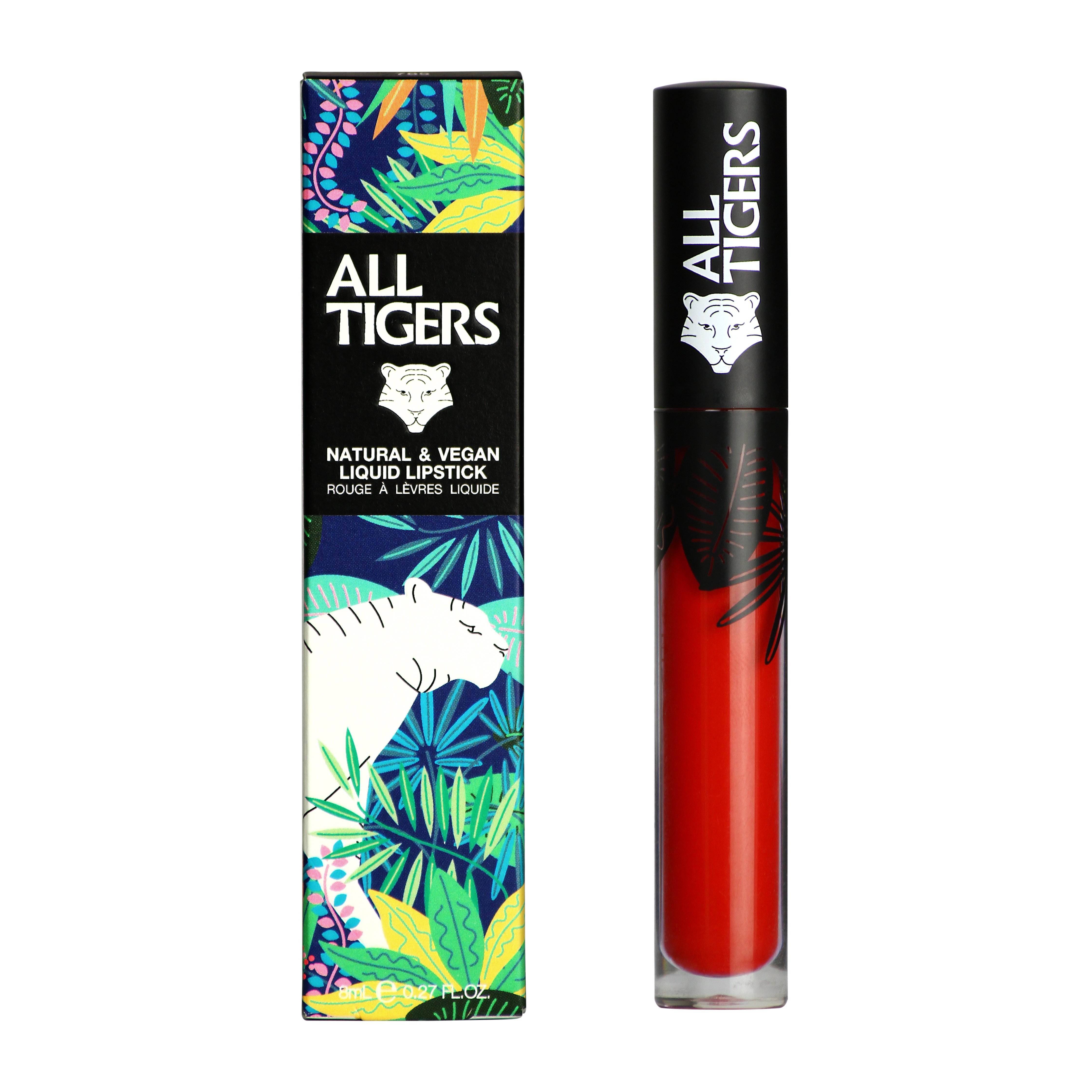 Rouge à lèvres mat naturel & vegan ALL TIGERS 888 rouge "call me queen"