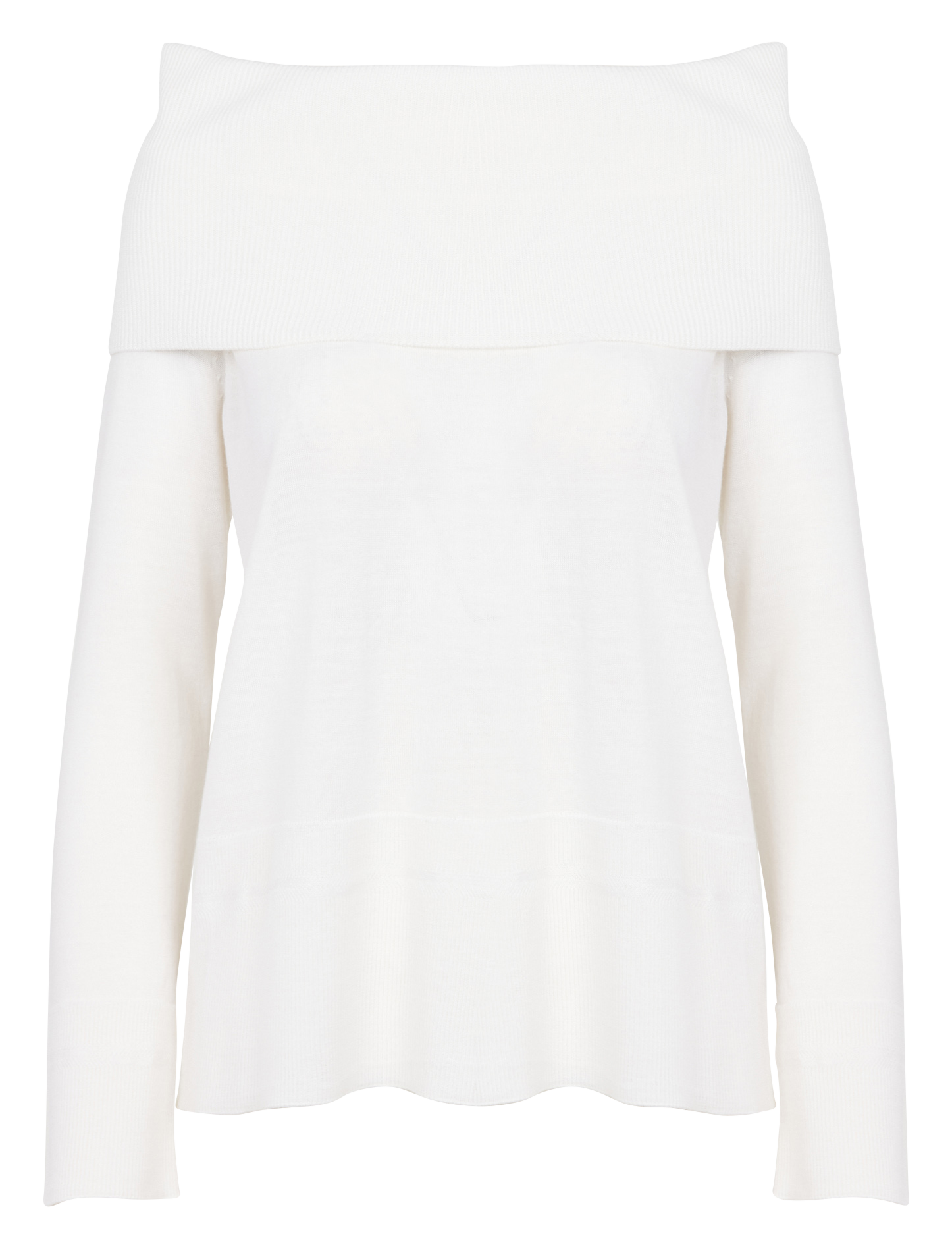 Straight off-the-shoolder wool sweater MAX MARA LEISURE White