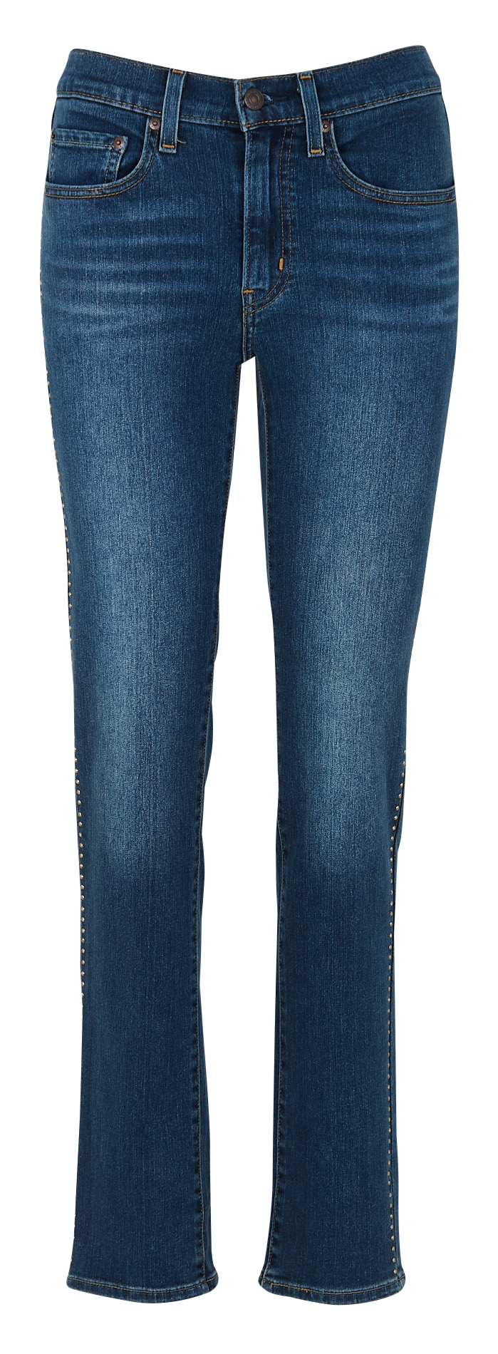 High-Rise straight-Leg cotton-Blend jeans Shine on diamond Levi's