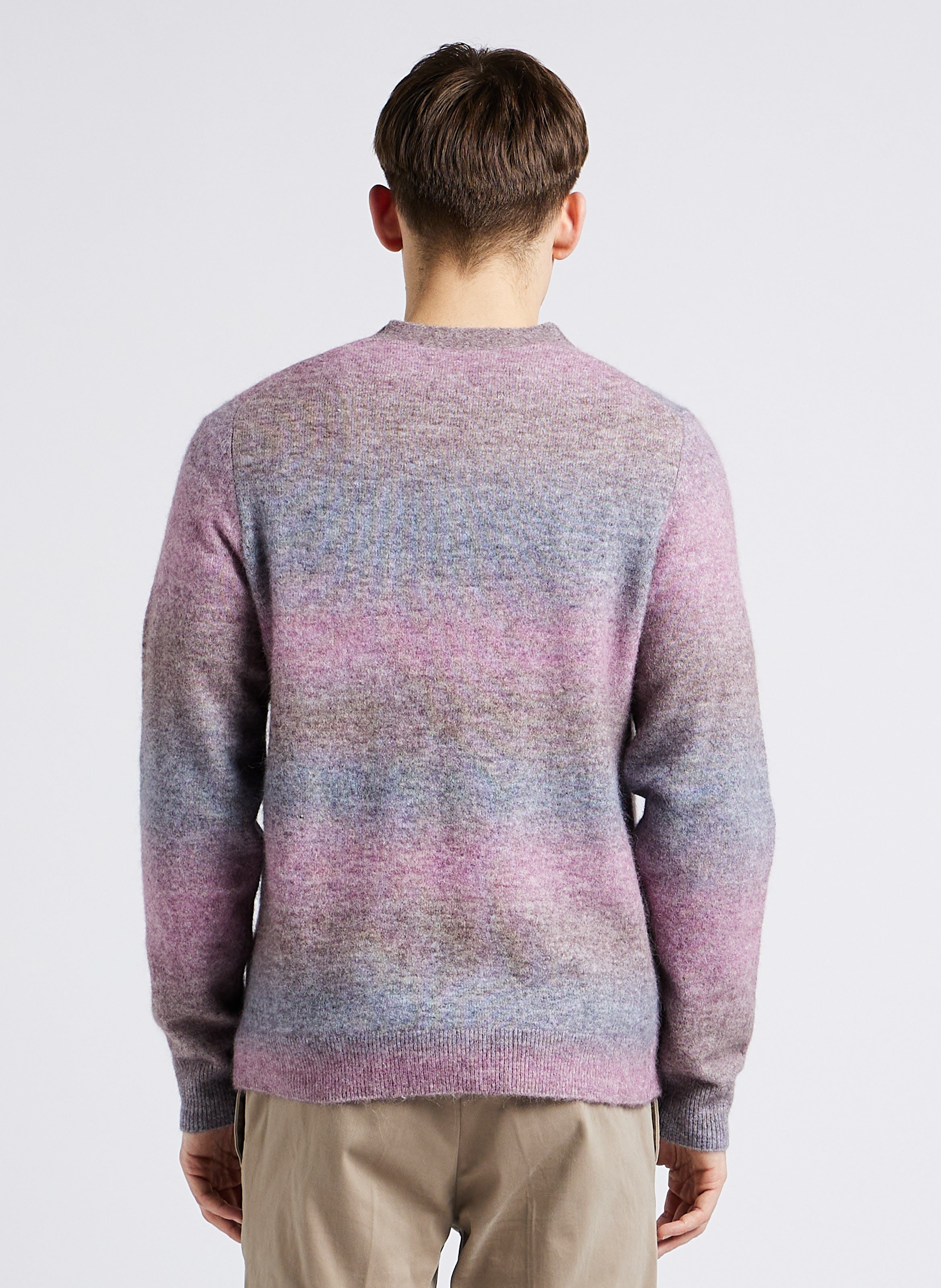 Gilet droit col V rayé SAMSOE SAMSOE Multicolore