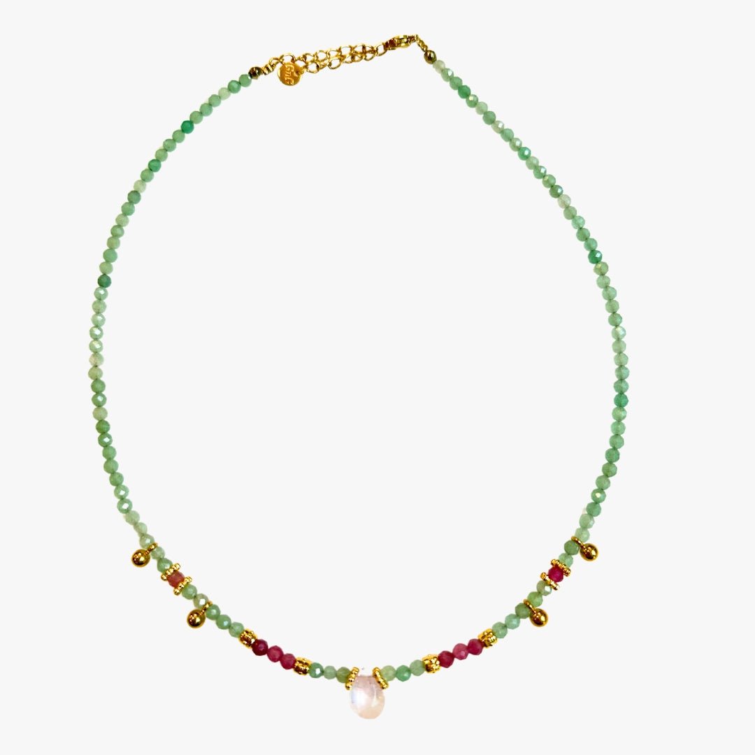 Aventurine necklace GINANDGER Multicolored