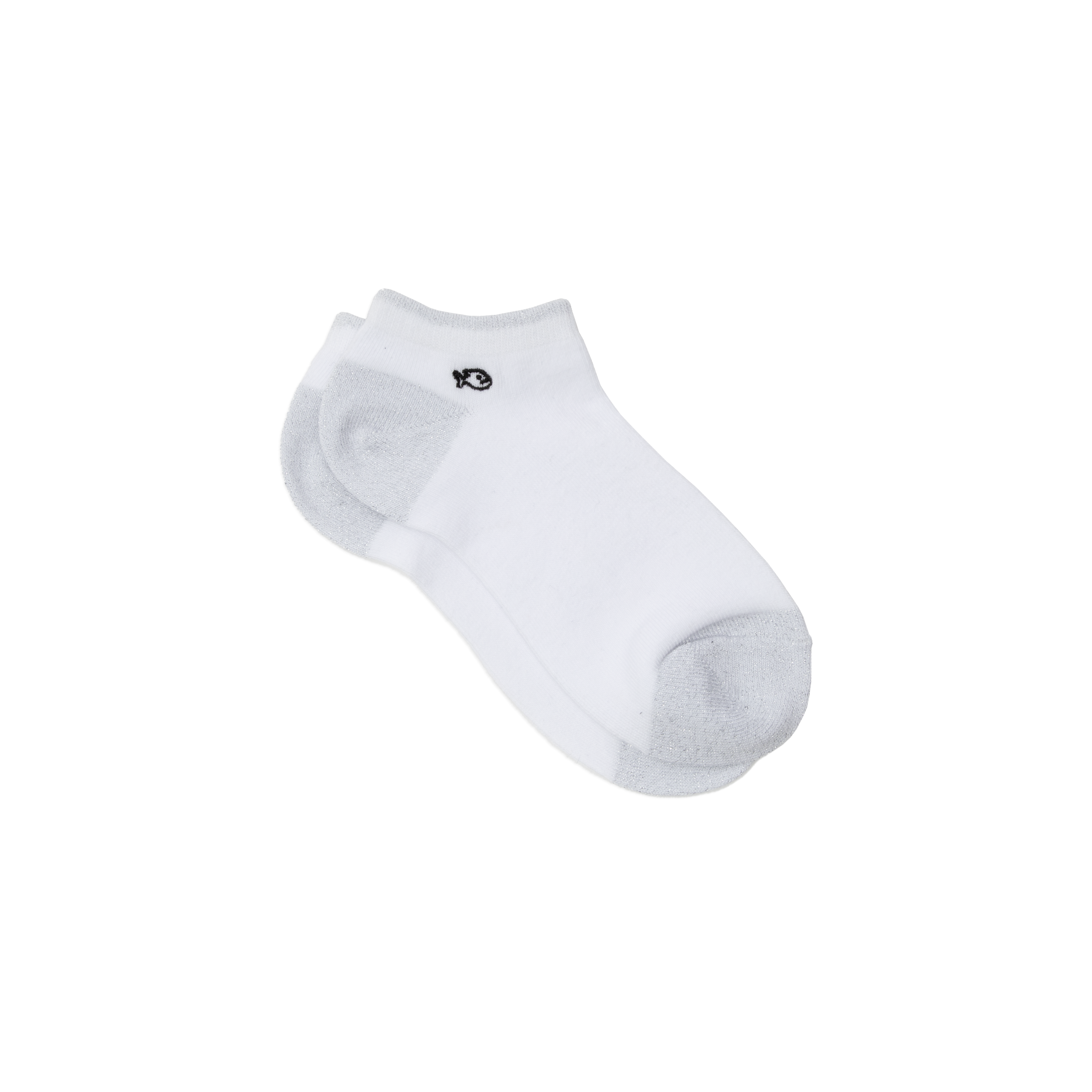 Solid combed cotton ankle socks BILLYBELT White