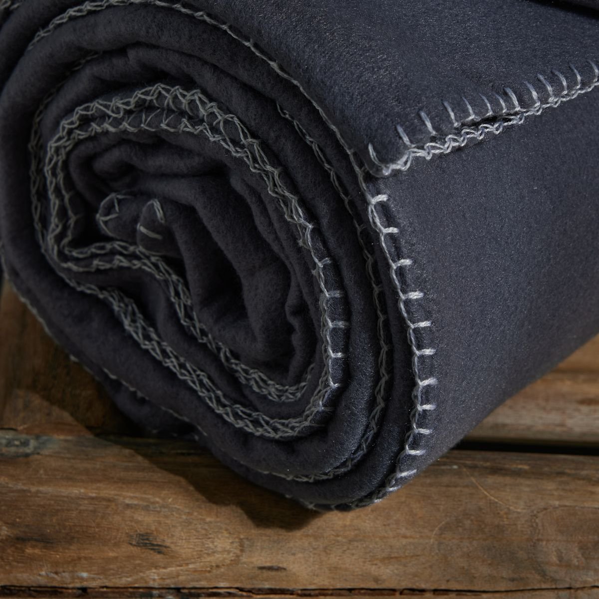 Solid fleece plaid TODAY LINGE DE MAISON Grey