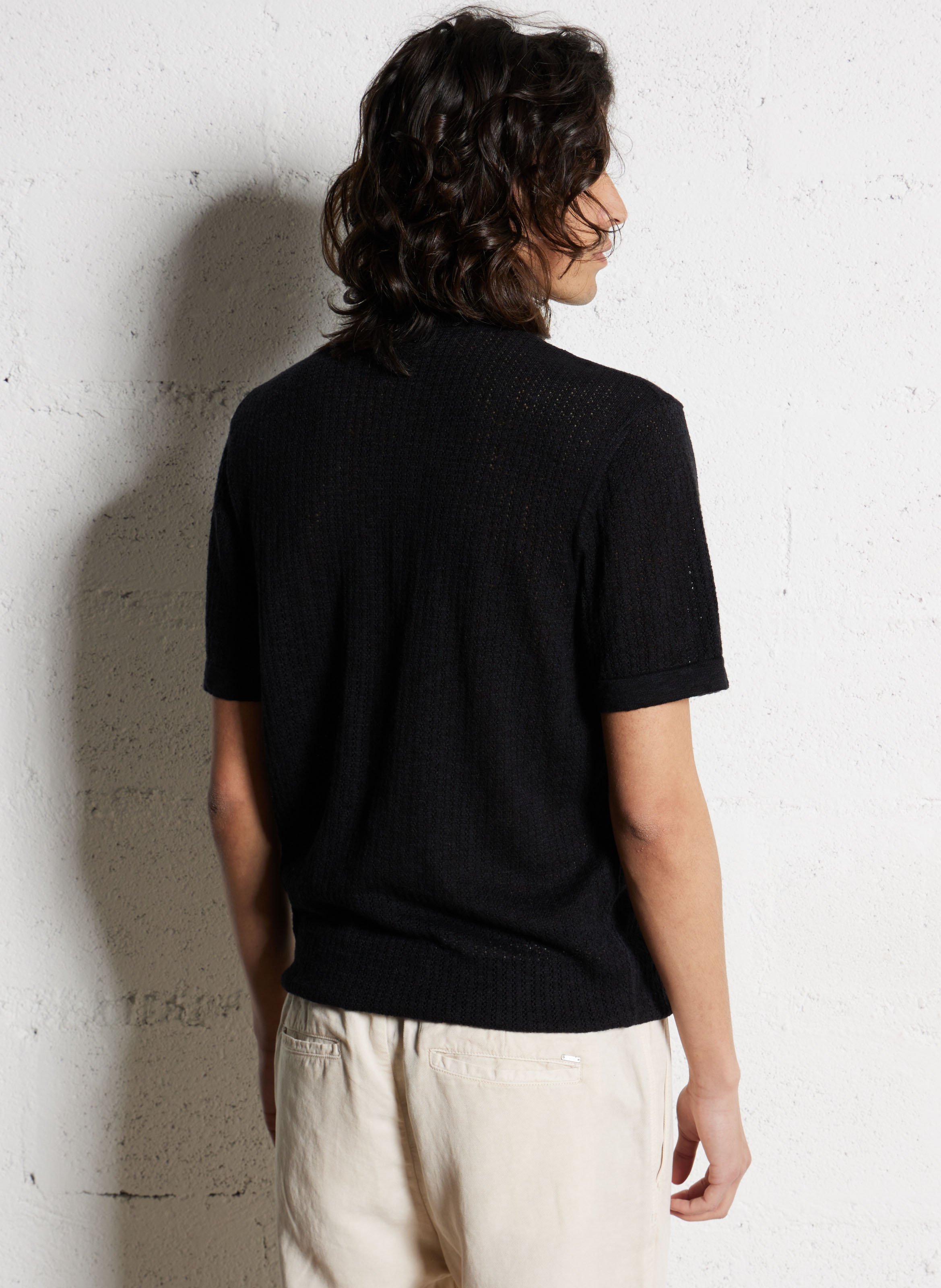 Polo - katoenblend IKKS Zwart