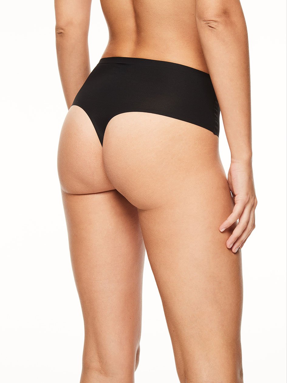 High-waisted G-string CHANTELLE Black