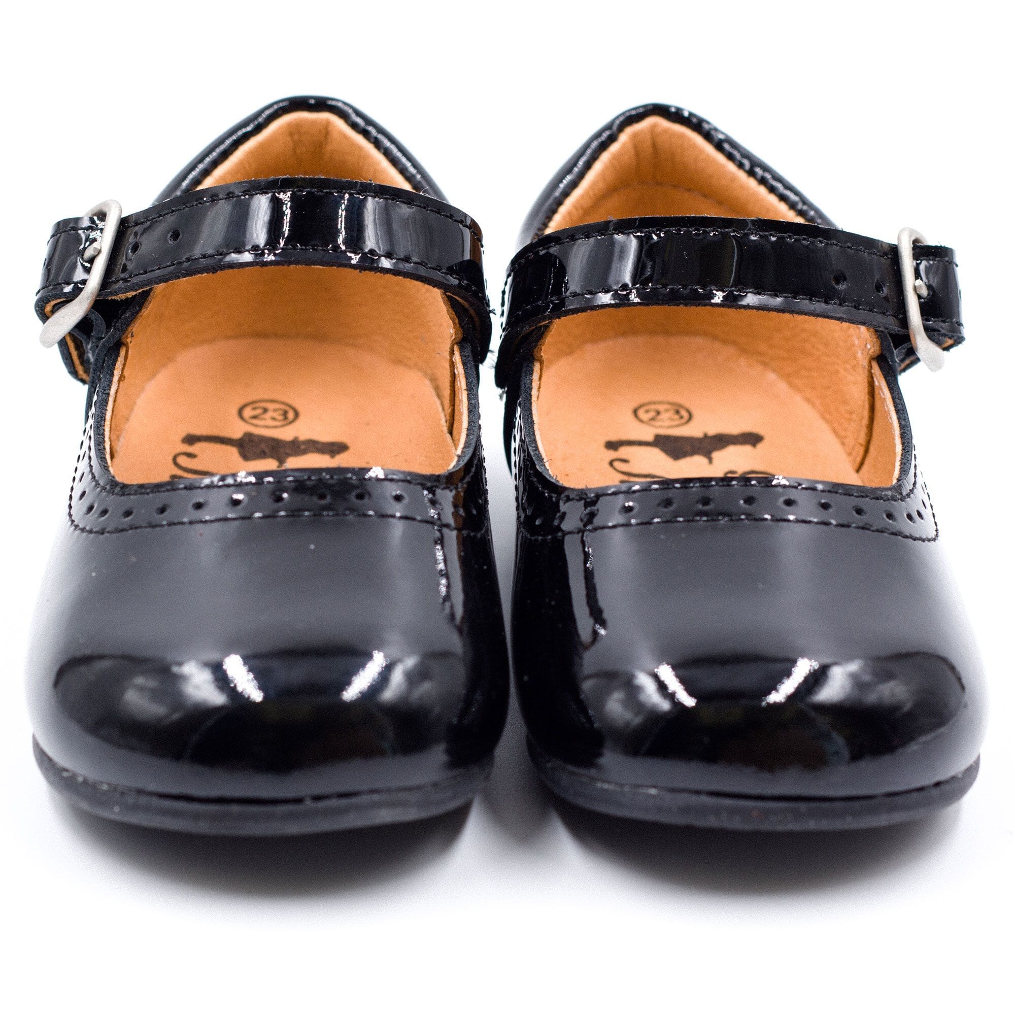 Patent leather baby girl shoes Boni & Sidonie Black