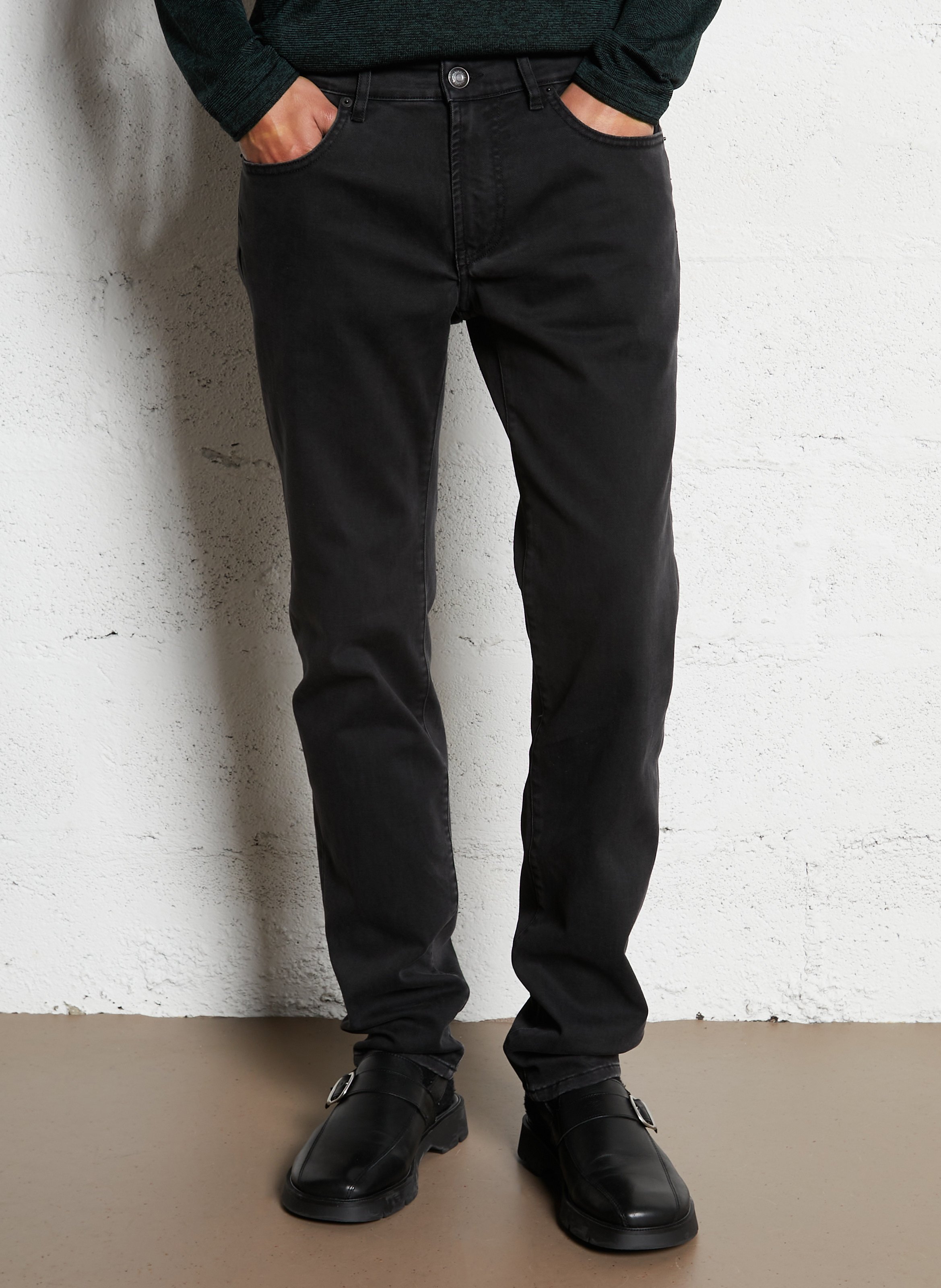 Slim fit jeans effen IKKS Zwart