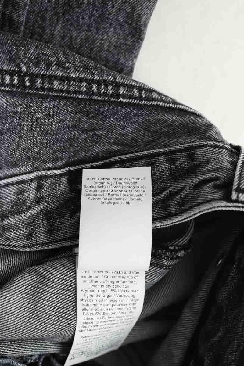 Wide leg cotton jeans GANNI - Seconde Main Black