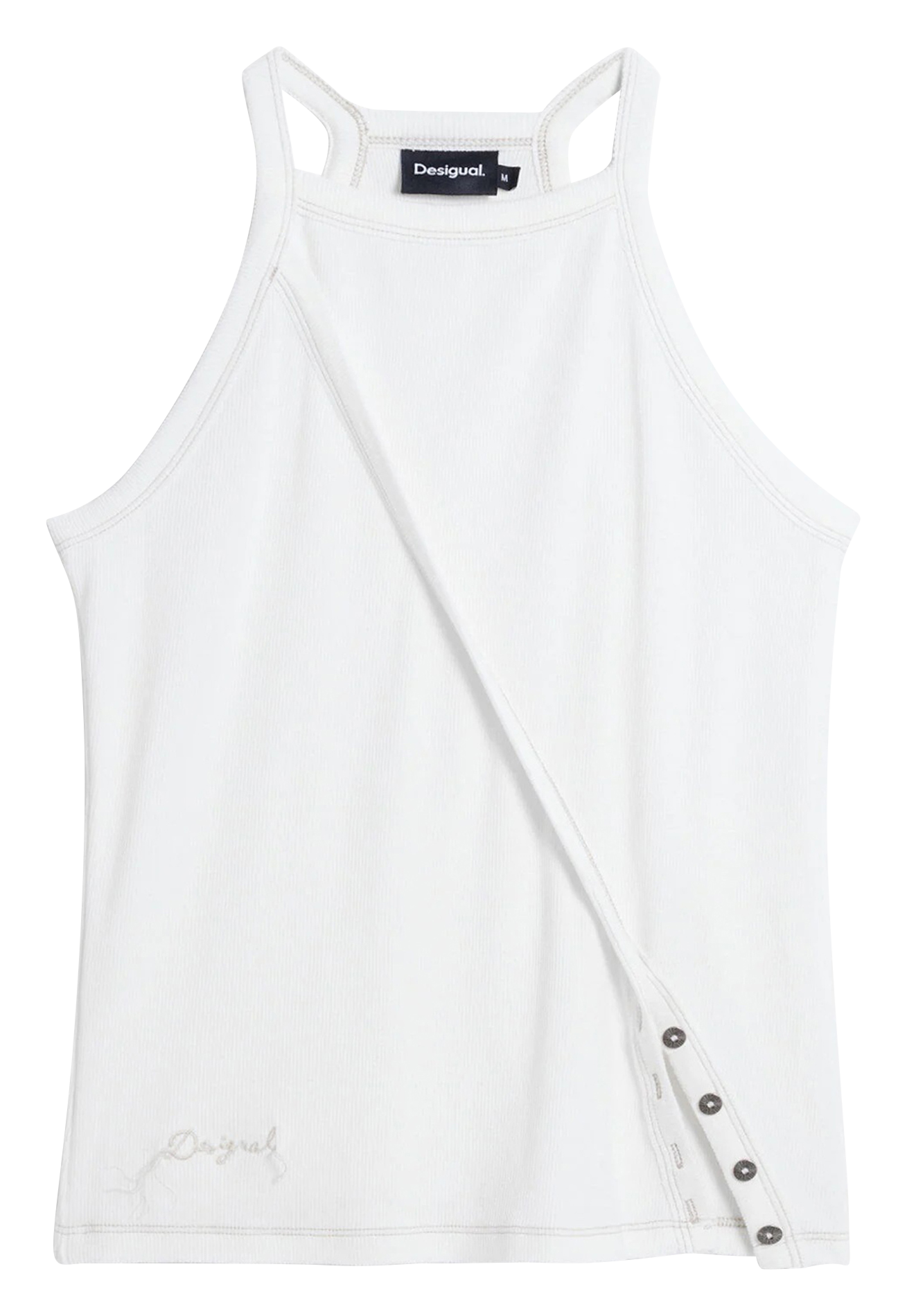 Débardeur col carré  DESIGUAL Blanc