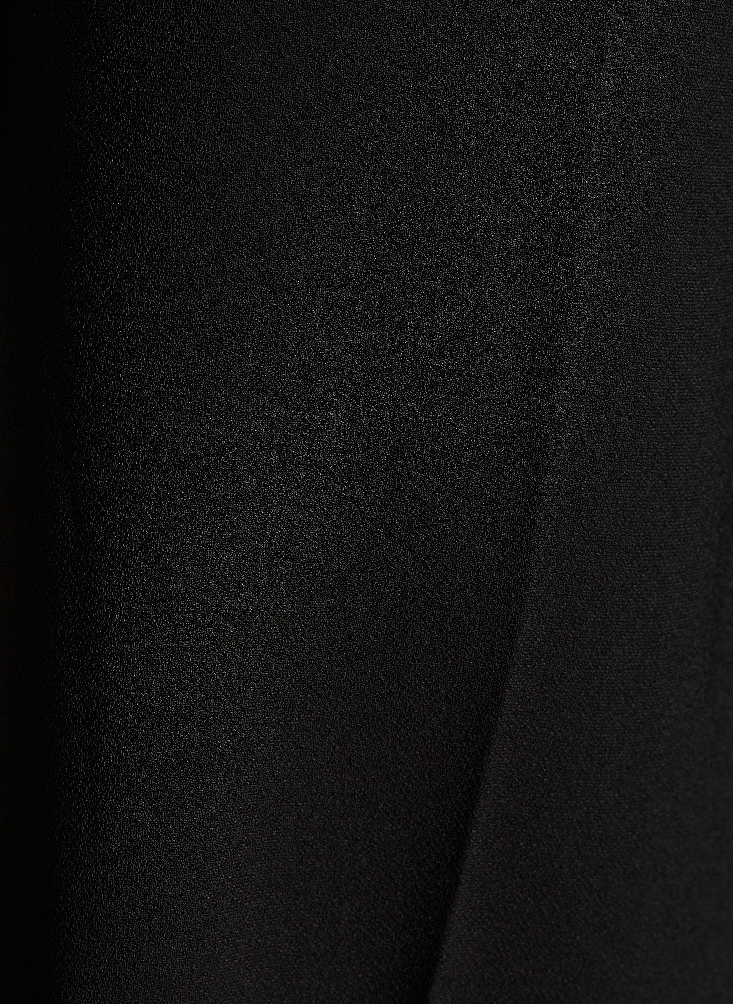 Straight 7/8 length plain trousers LA FEE MARABOUTEE Black