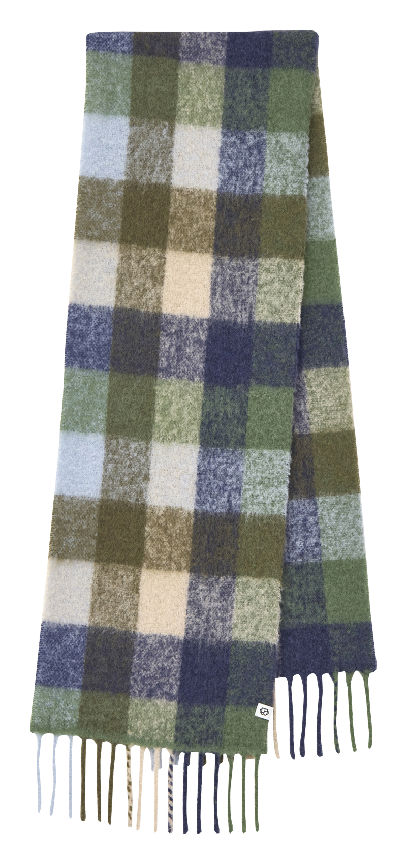 Karierter Schal aus Alpaka-Mix BECKSONDERGAARD Grun