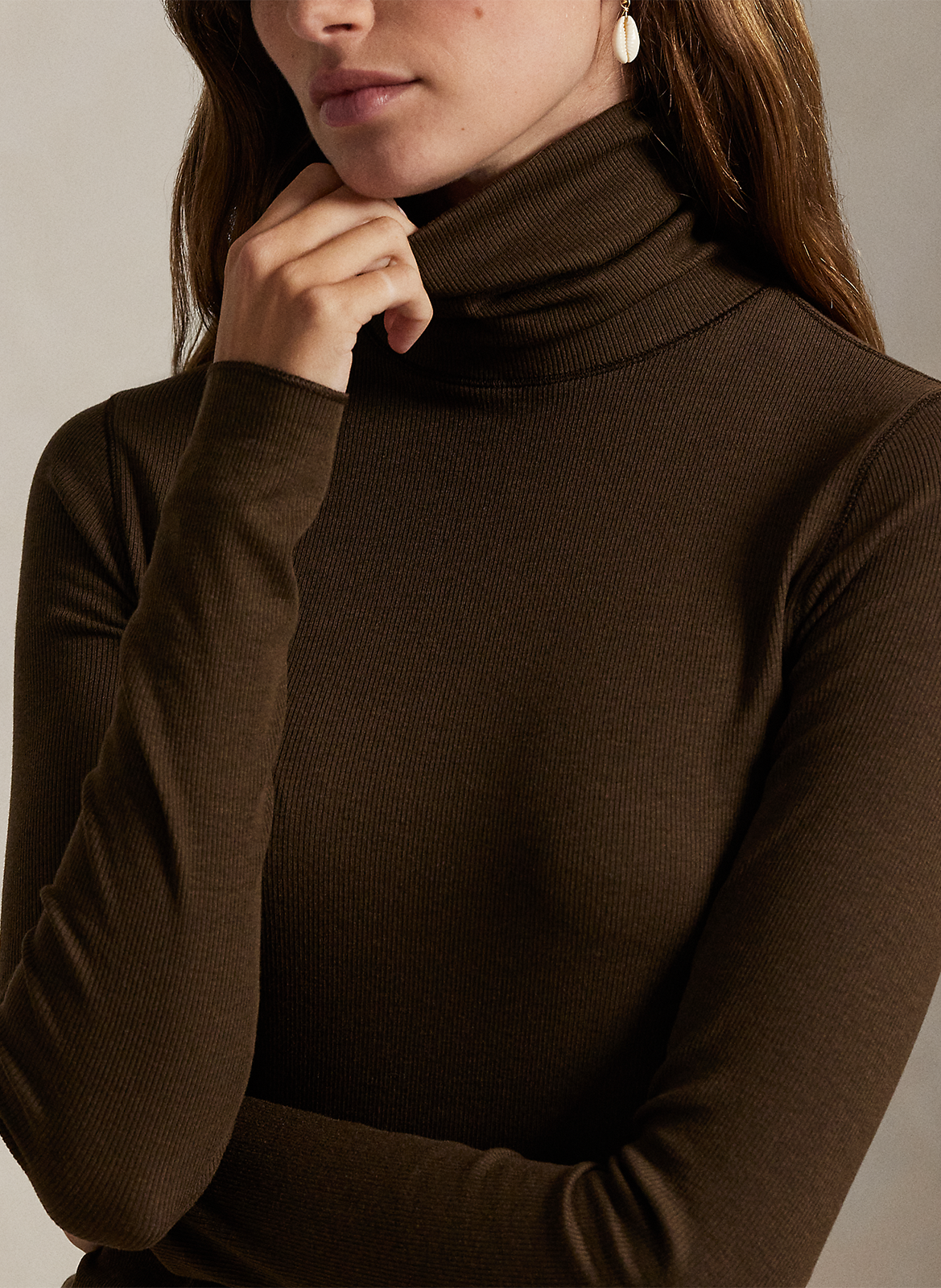 Pull col roulé  POLO RALPH LAUREN Marron