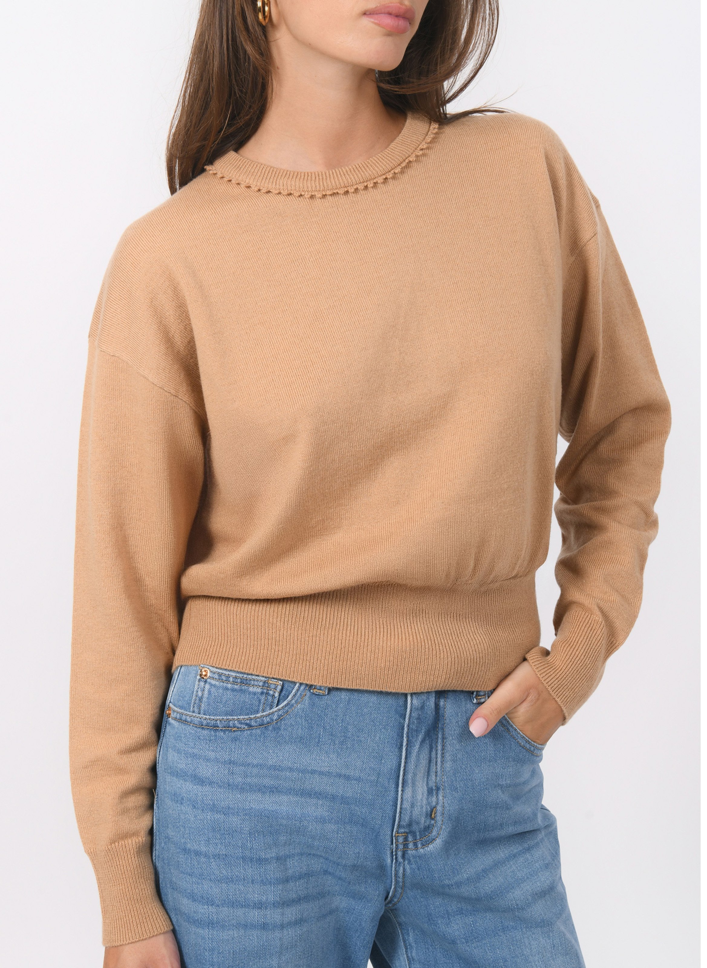 Kurzärmliger Pullover mit Rundhalsausschnitt KOOKAI