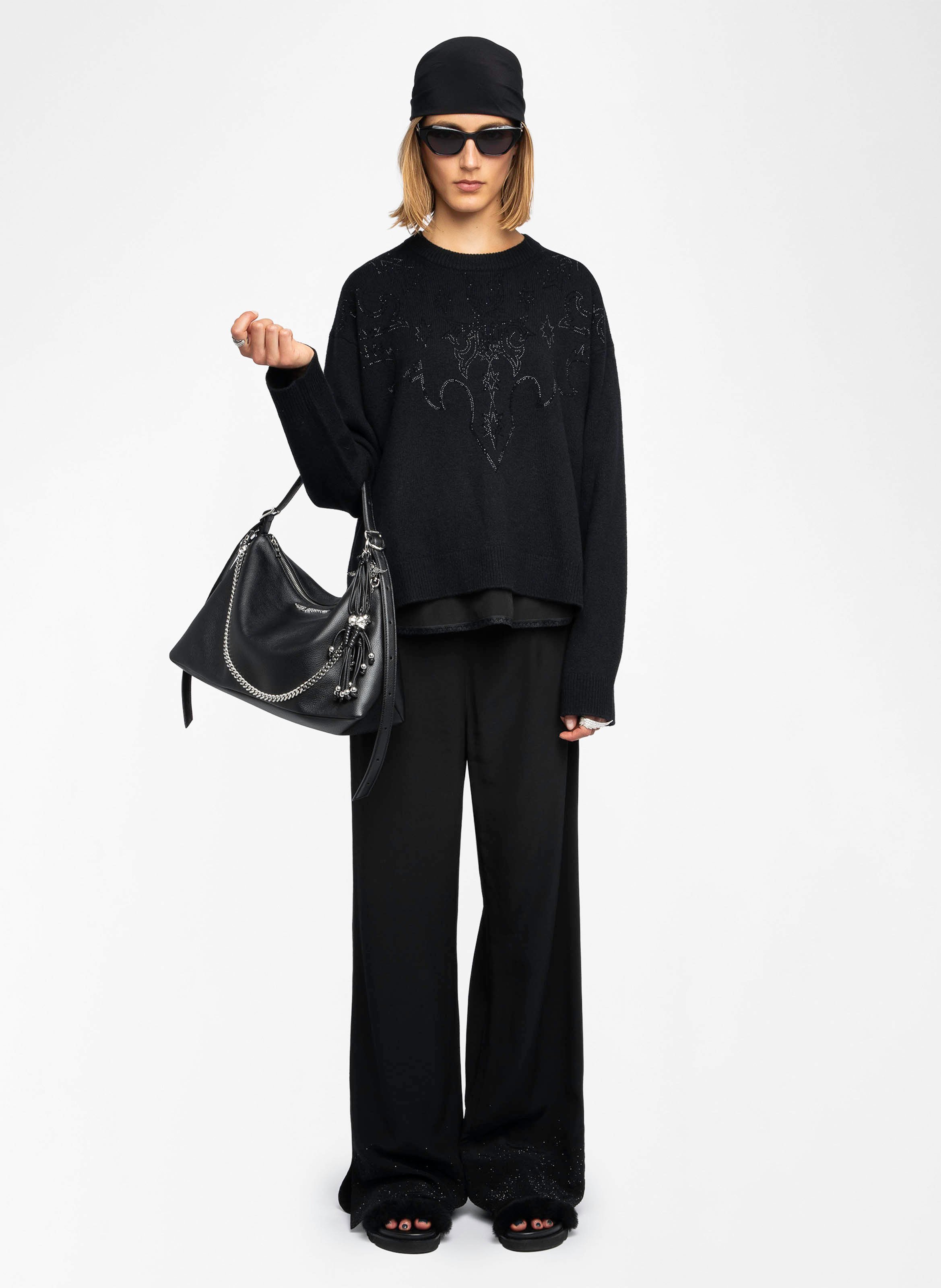 Pull col rond en cachemire  ZADIG&VOLTAIRE Noir