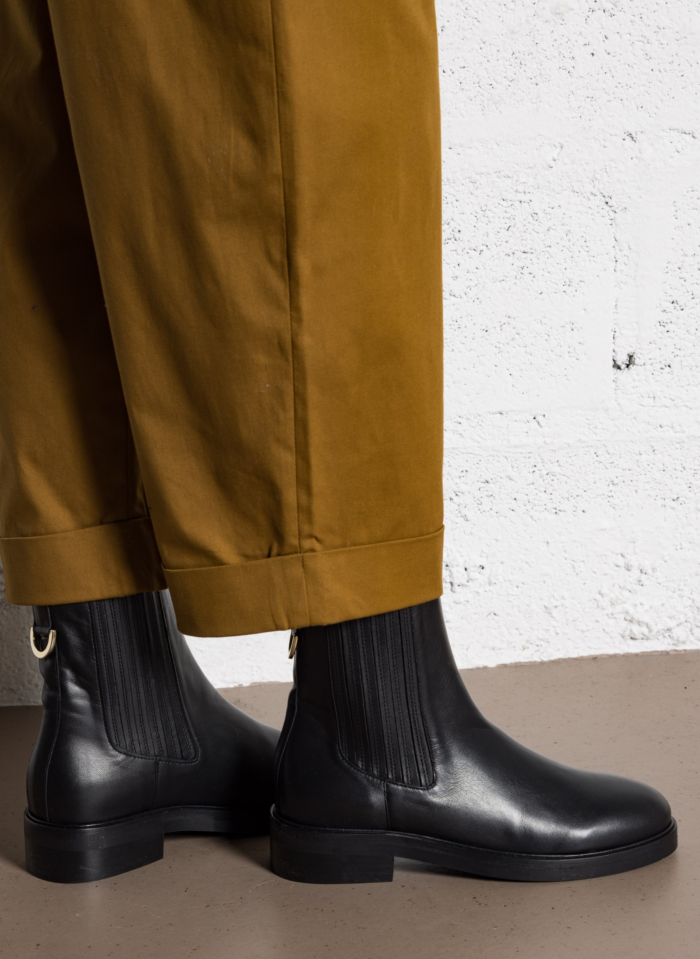 Bianca - Lederstiefeletten BOBBIES Schwarz