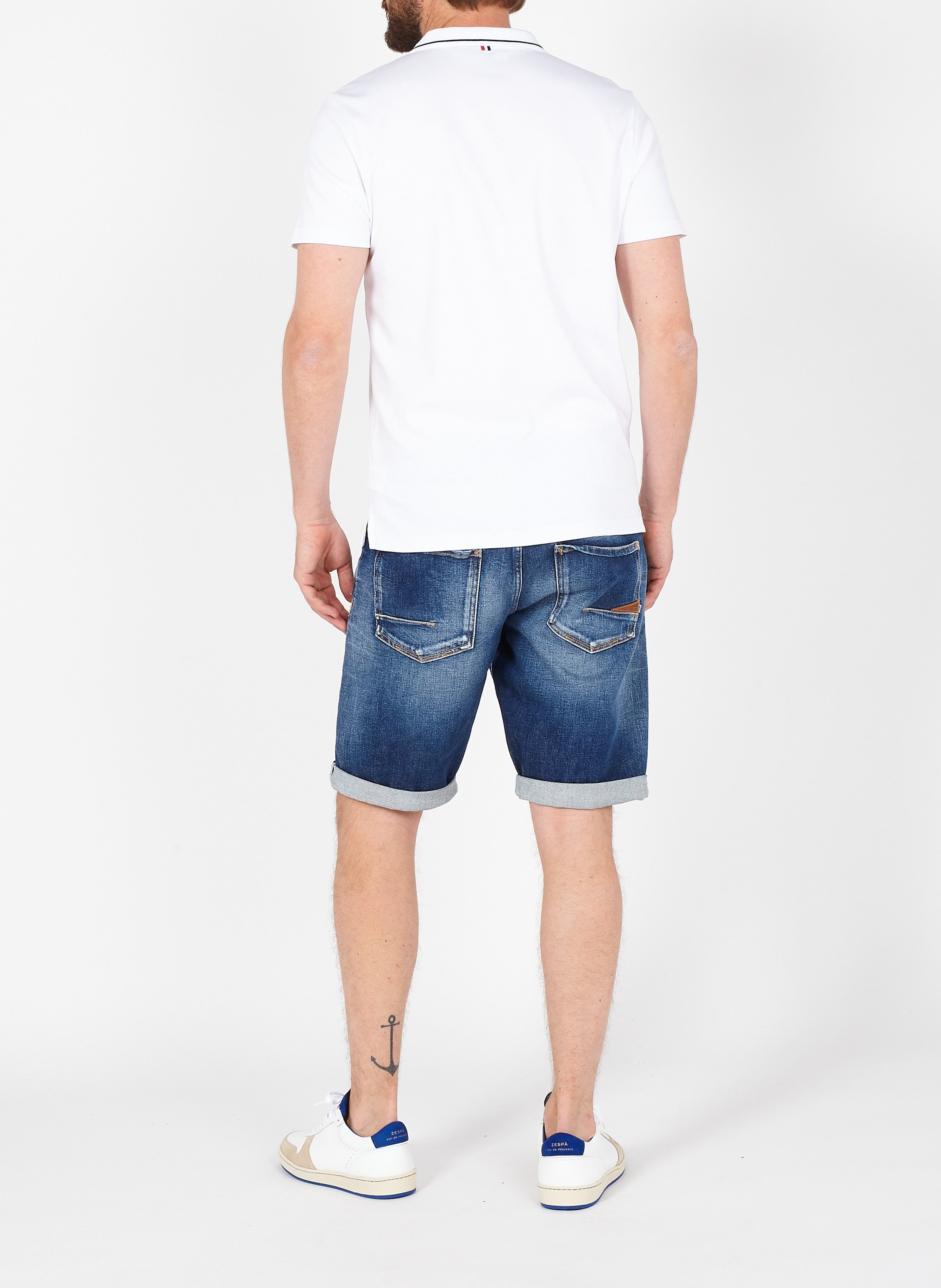 Regular-fit cotton polo shirt LE TEMPS DES CERISES White