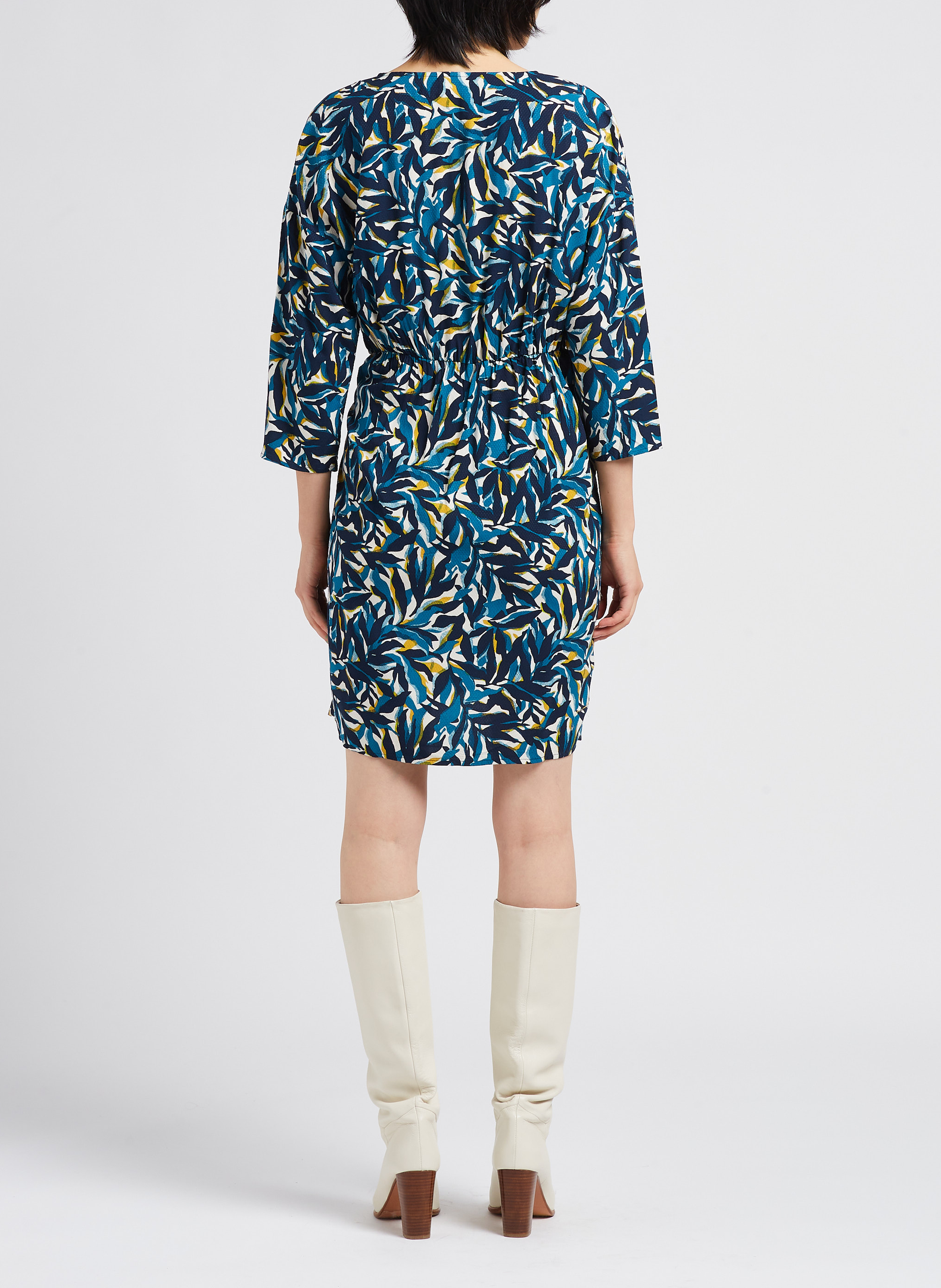 Robe portefeuille droite VILA Beige