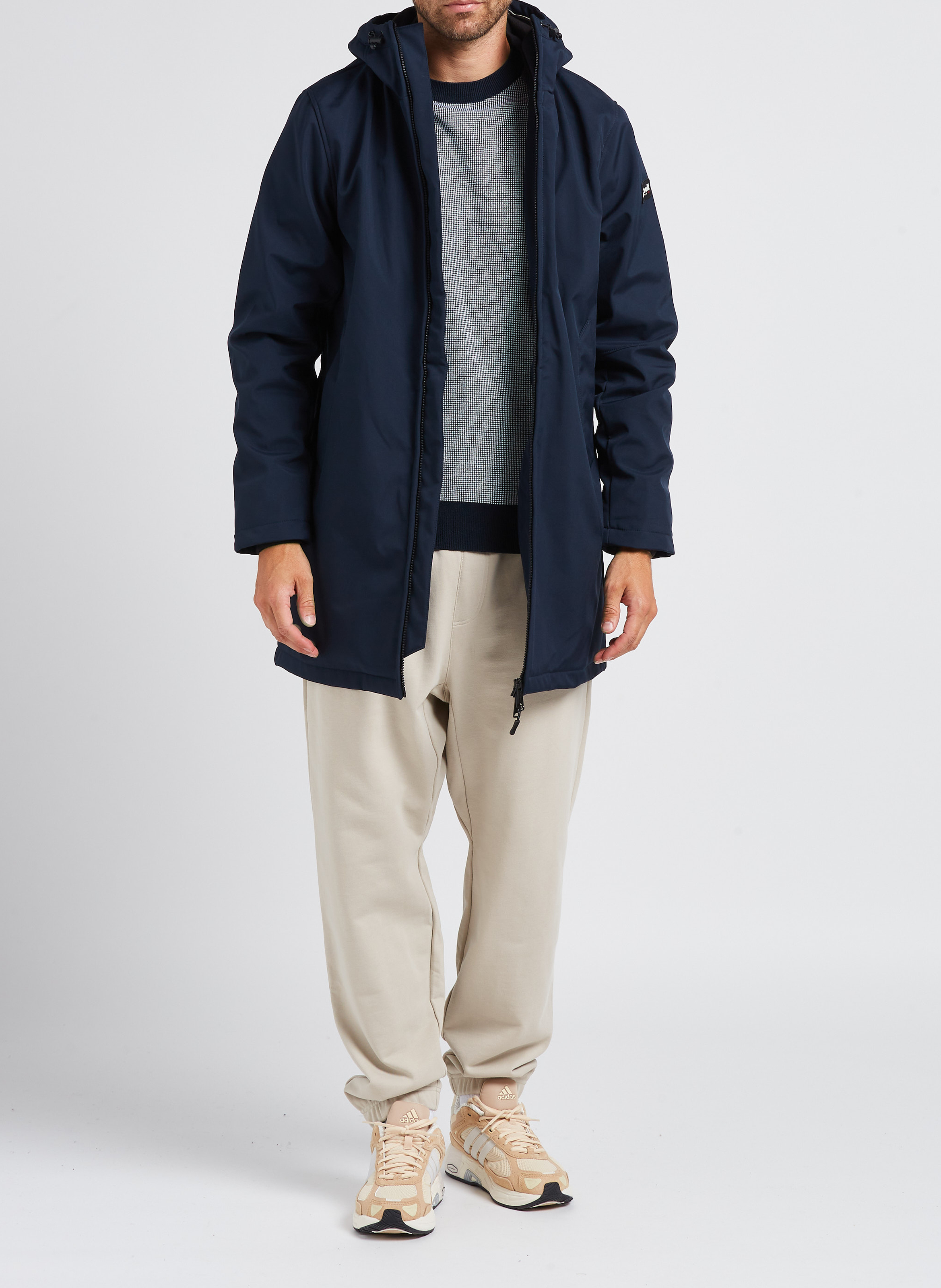 Lang, waterafstotend jack met capuchon SCHOTT