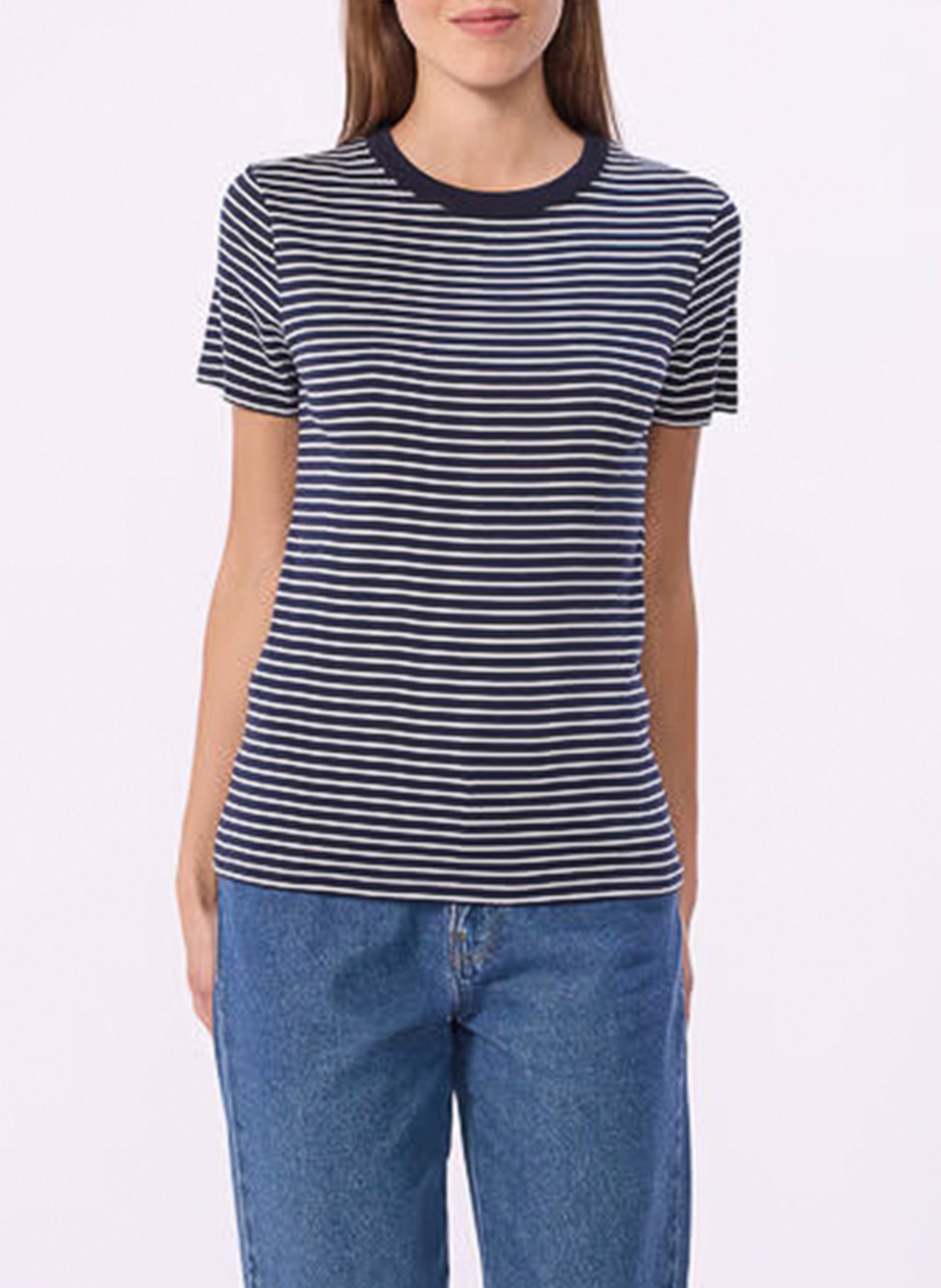 Tee-shirt droit en coton rayé PETIT BATEAU Multicolore