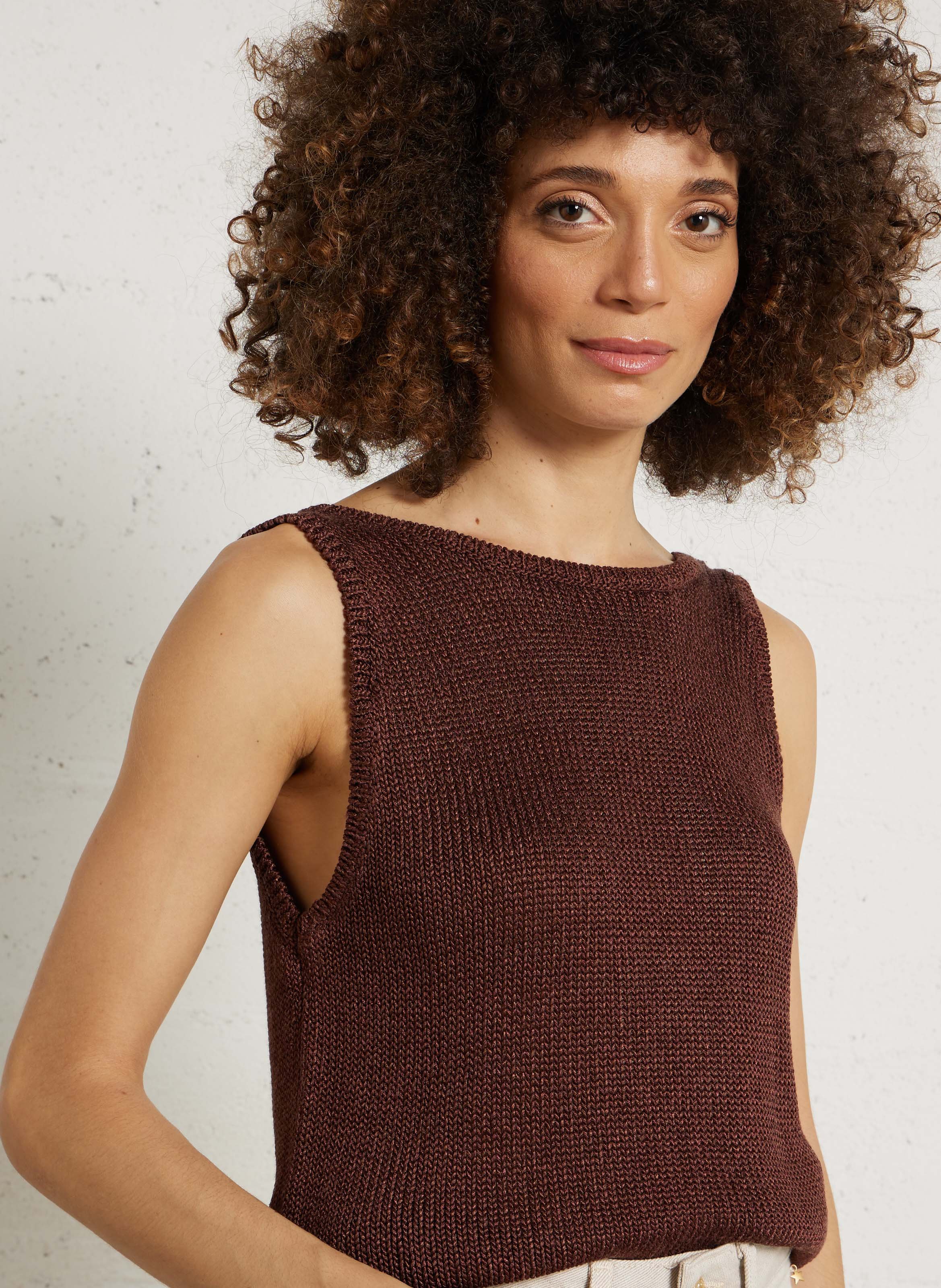 Recht gebreid hemdje DES PETITS HAUTS