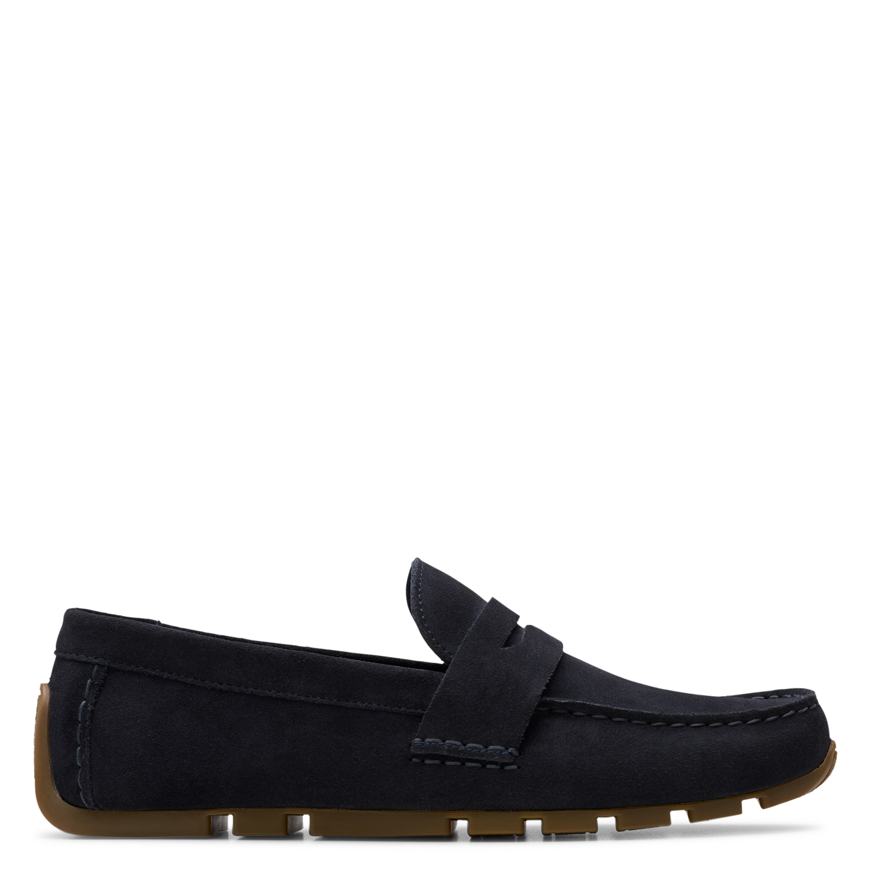 Leather loafers CLARKS Blue