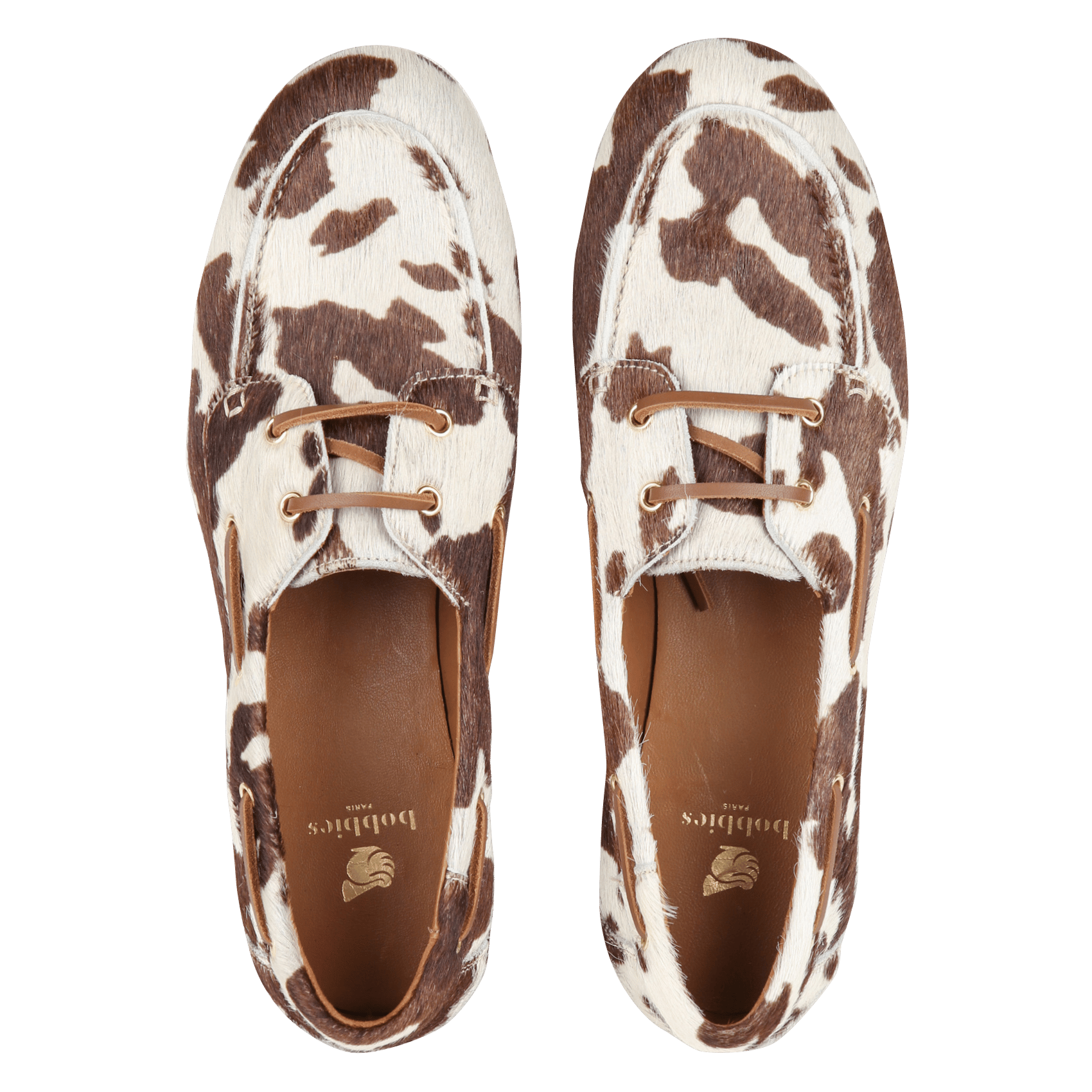 Bootsschuhe aus bedrucktem Ponyleder BOBBIES Mehrfarbig