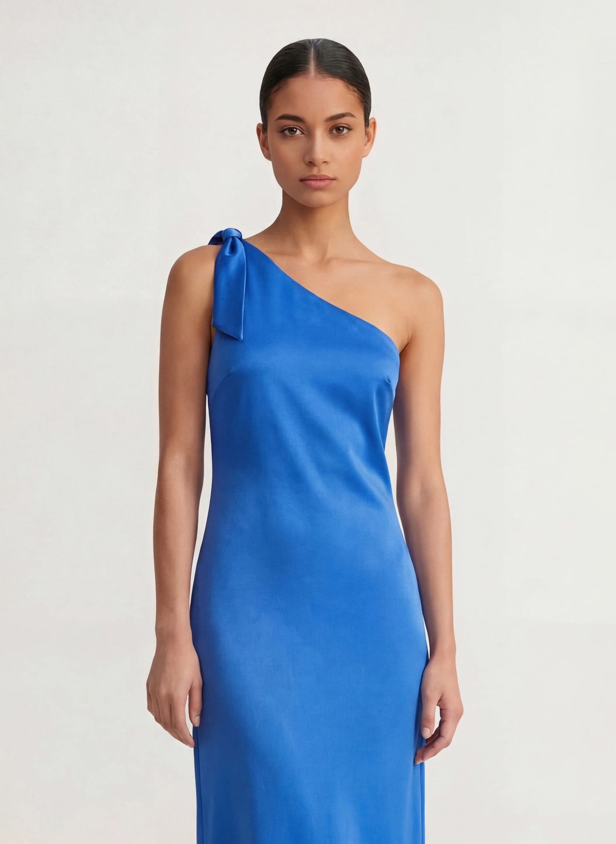 Robe longue satinée KOOKAI Bleu