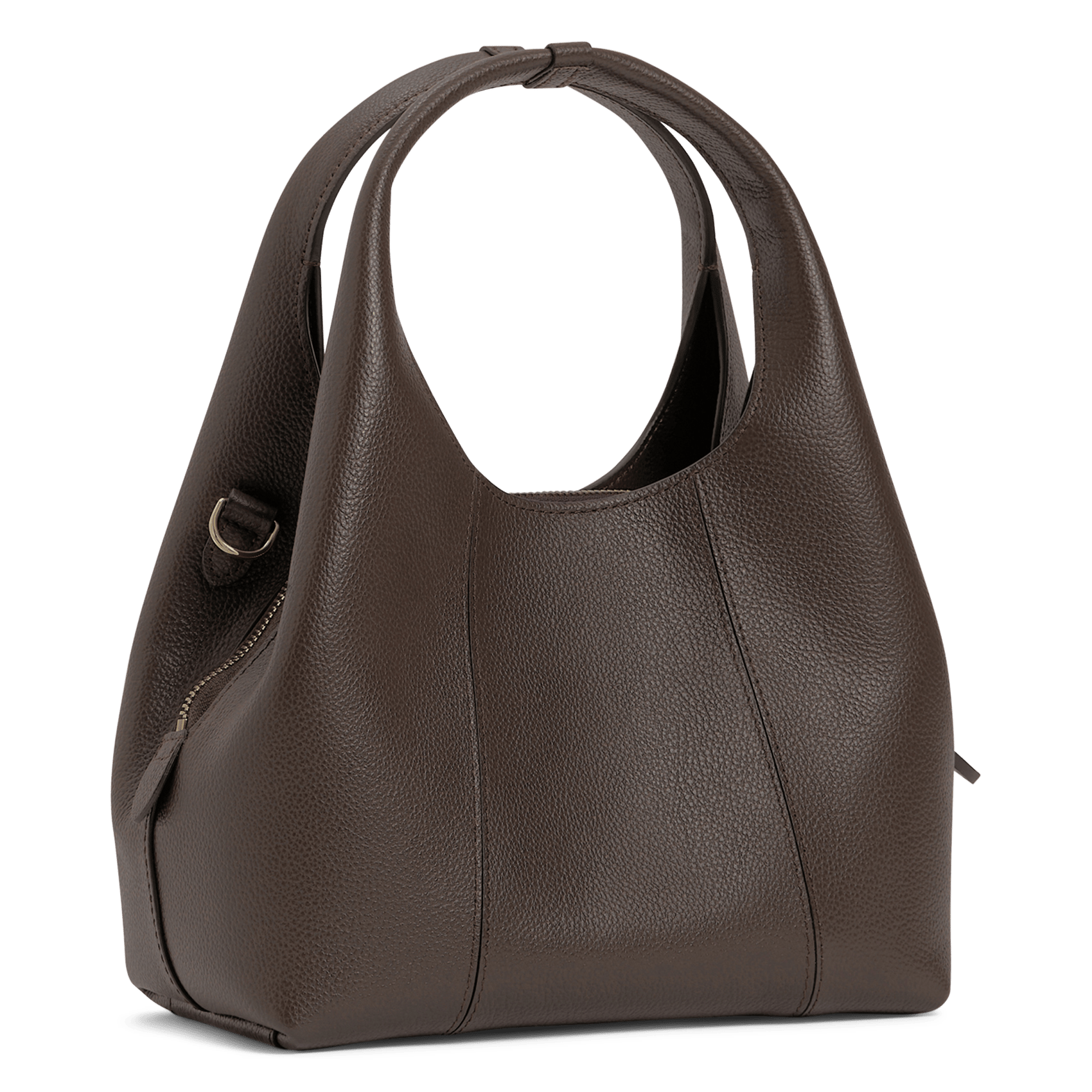Grained leather shoulder bag | Brown LE TANNEUR Women