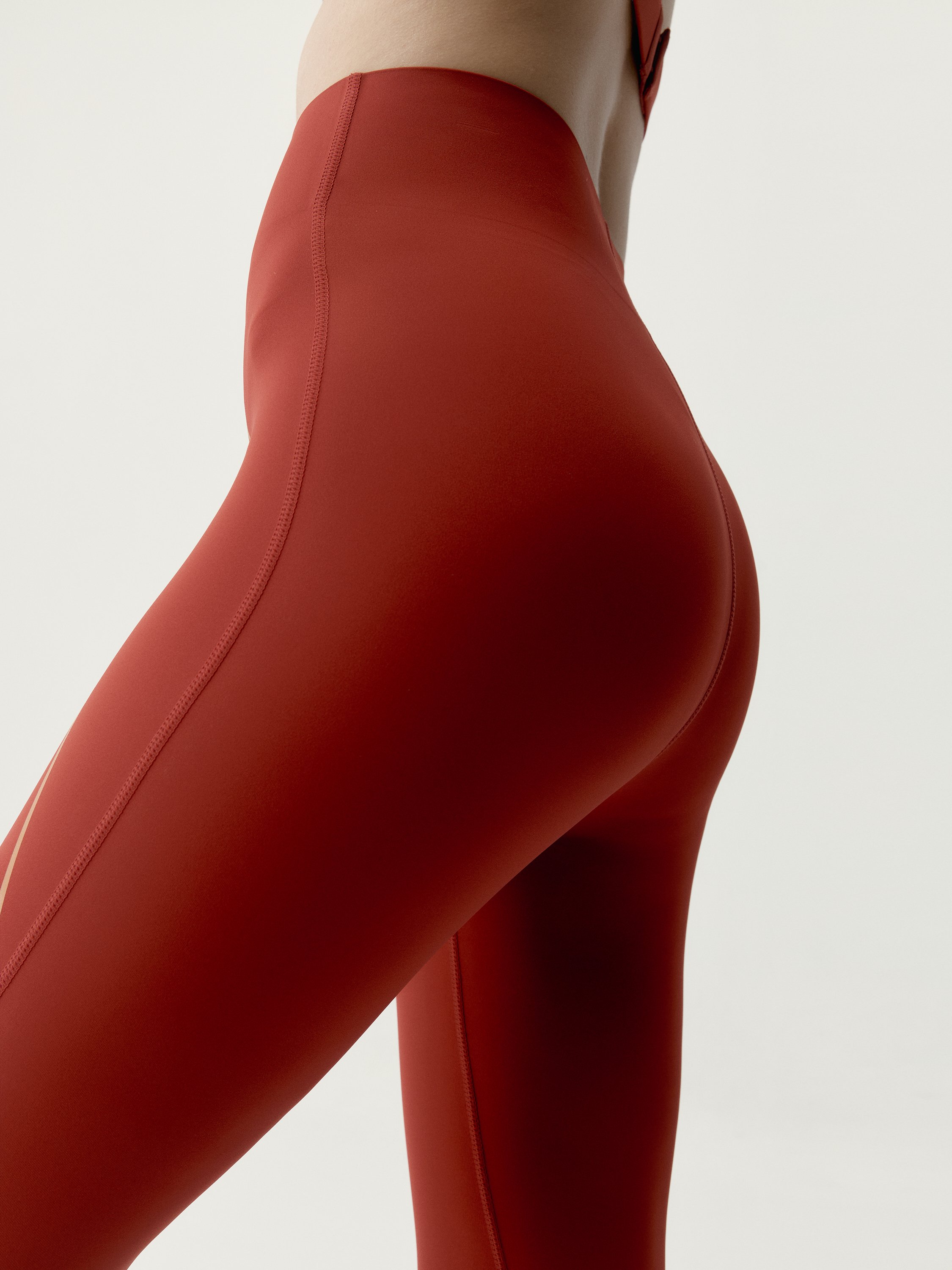 Performance long sports leggings BORN Orange