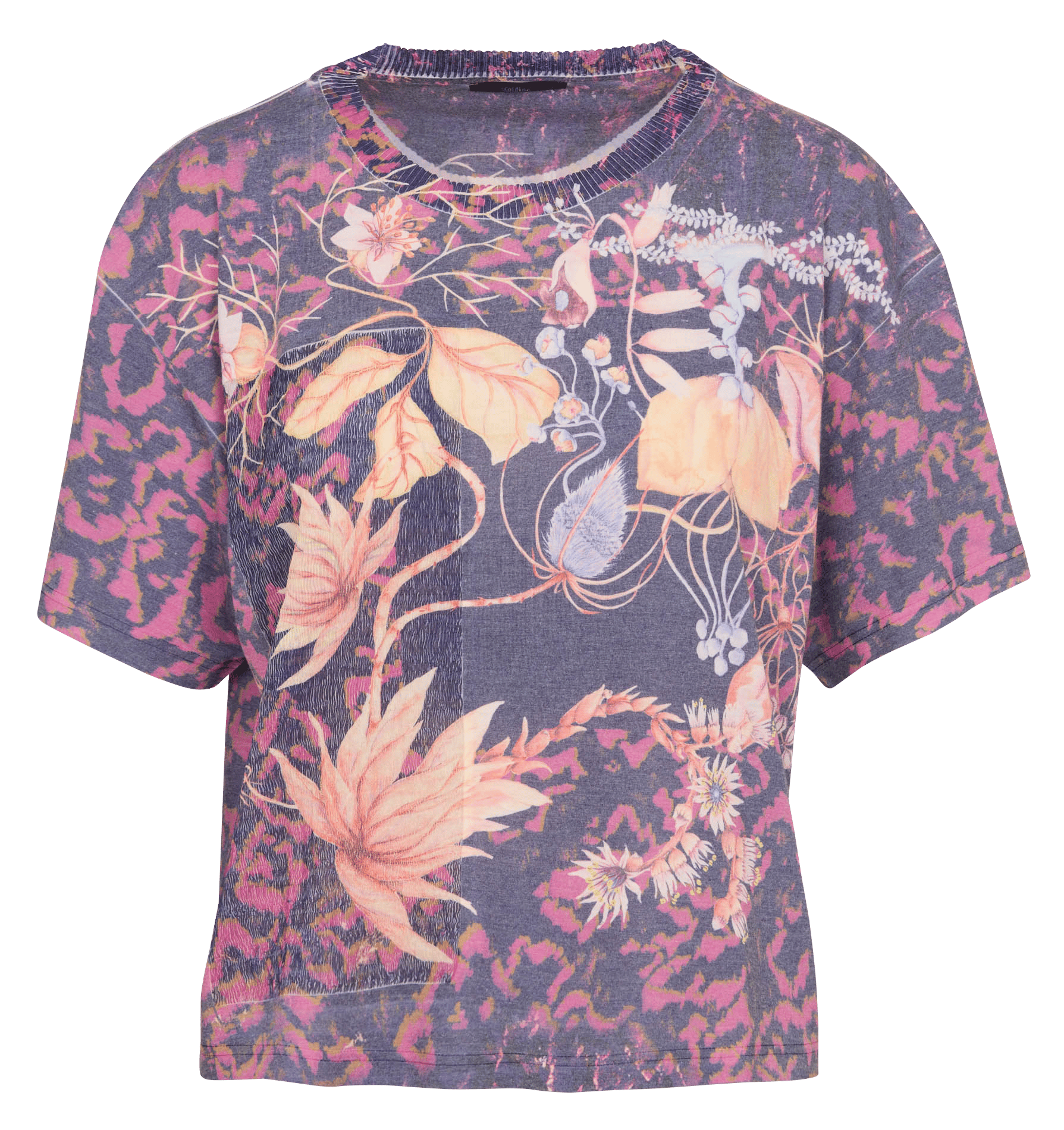Tee-shirt col rond COTELAC Violet