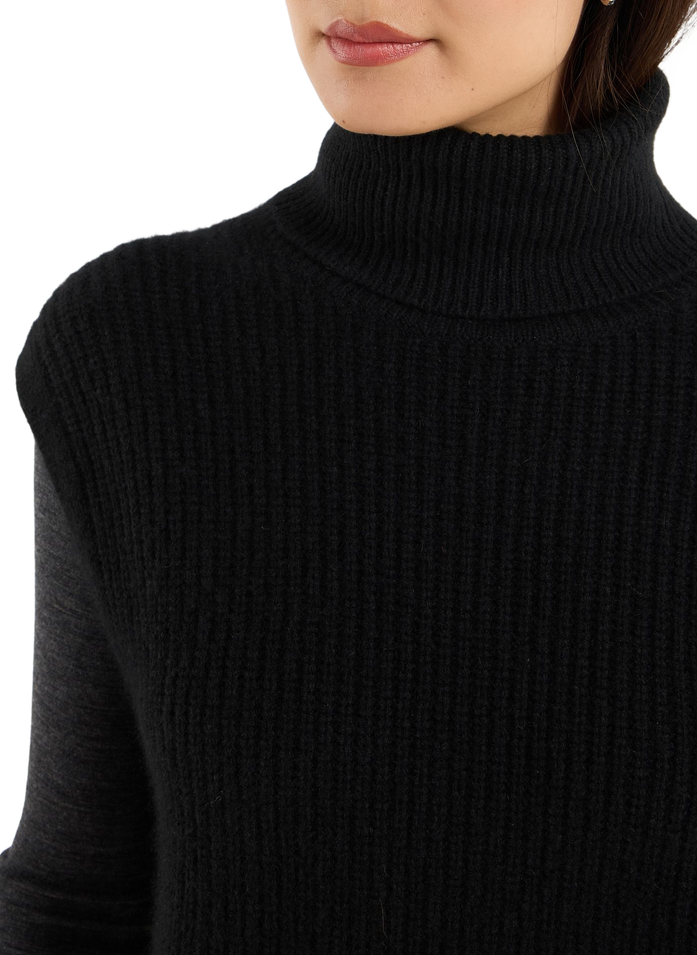 Sleeveless turtleneck cashmere sweater wail SAISON 1865 Black