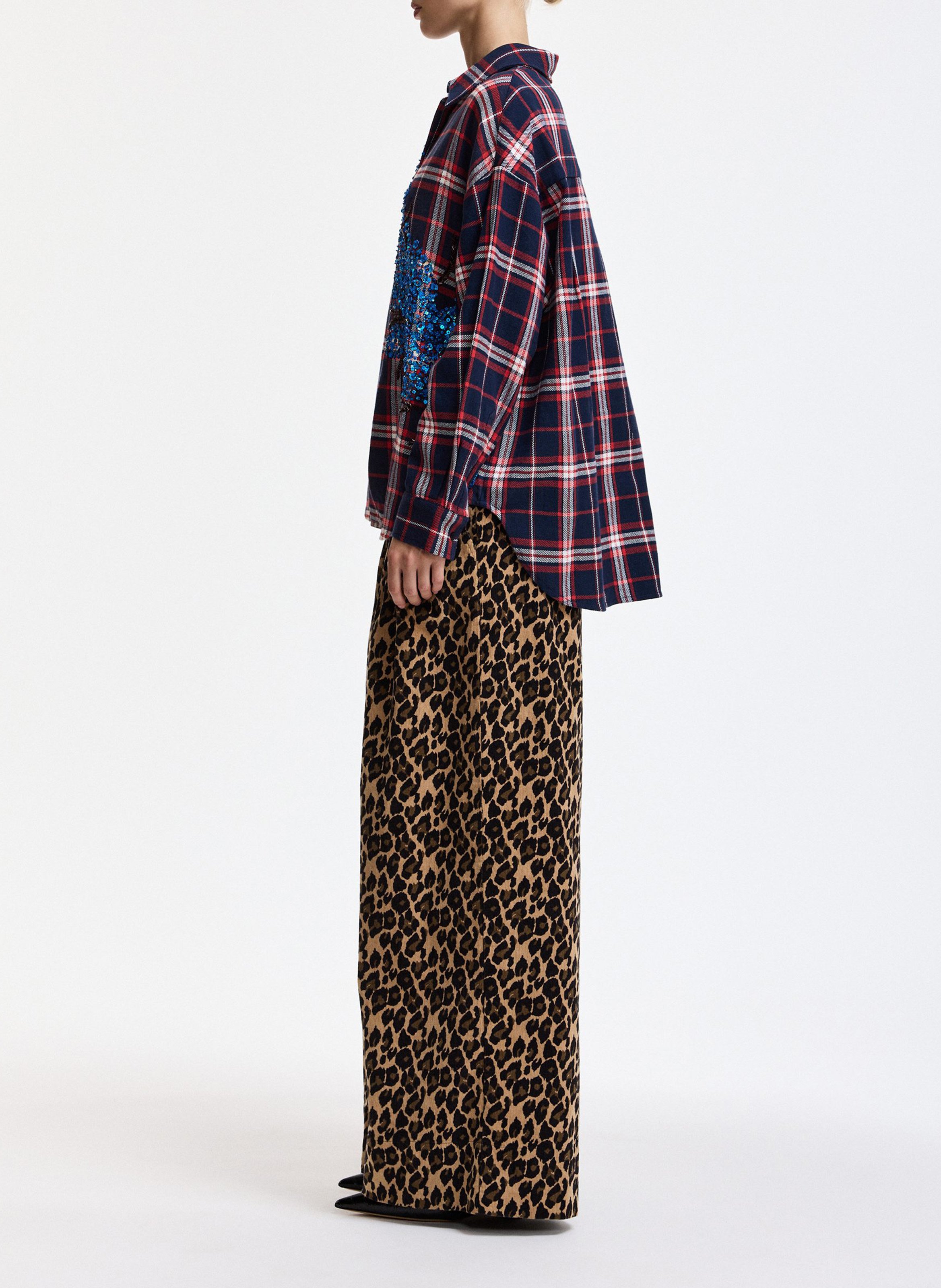 Chemise oversize en coton ESSENTIEL ANTWERP Rouge