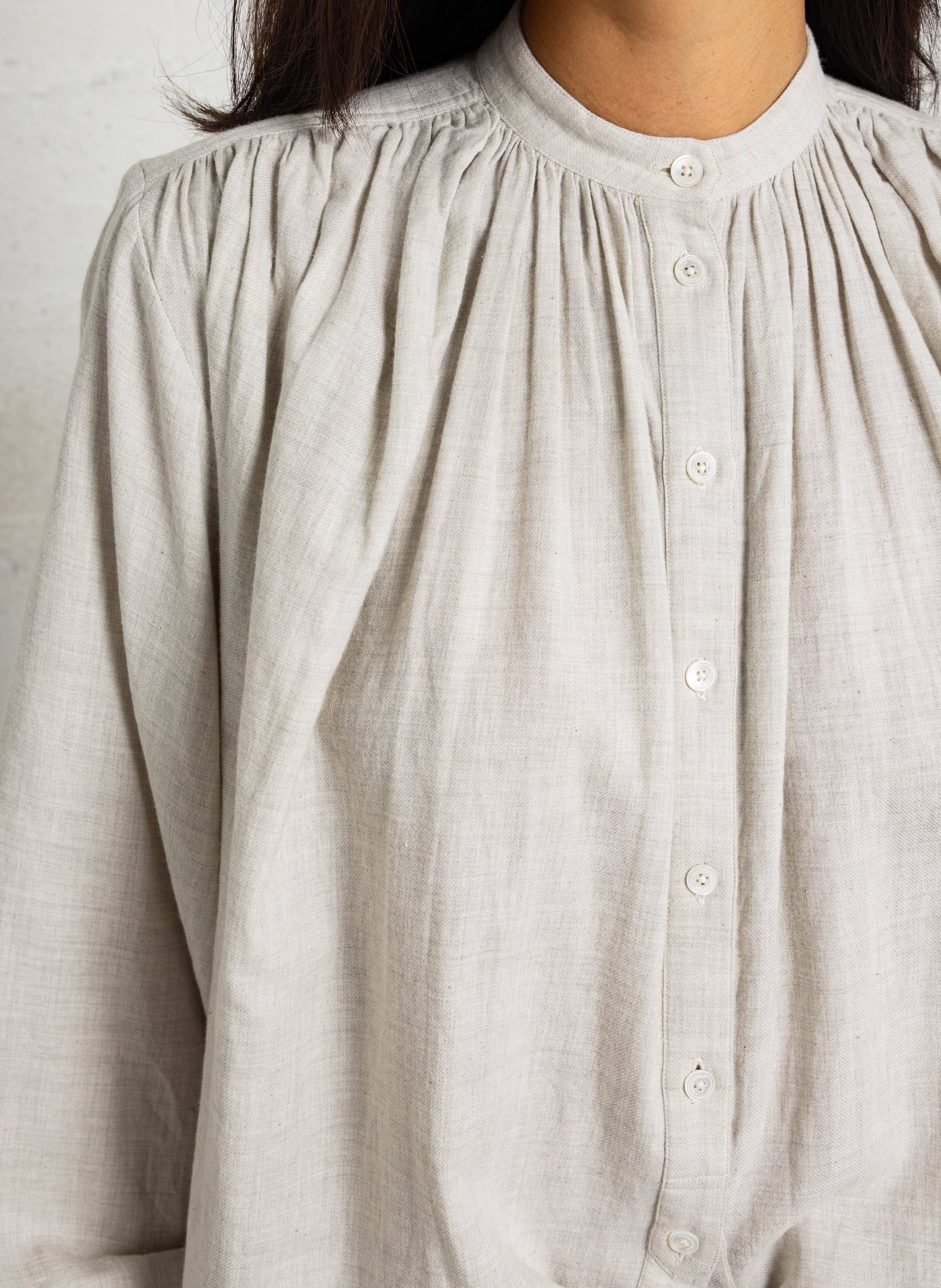 Rundhals-Top aus Baumwolle LAURENCE BRAS Weiss